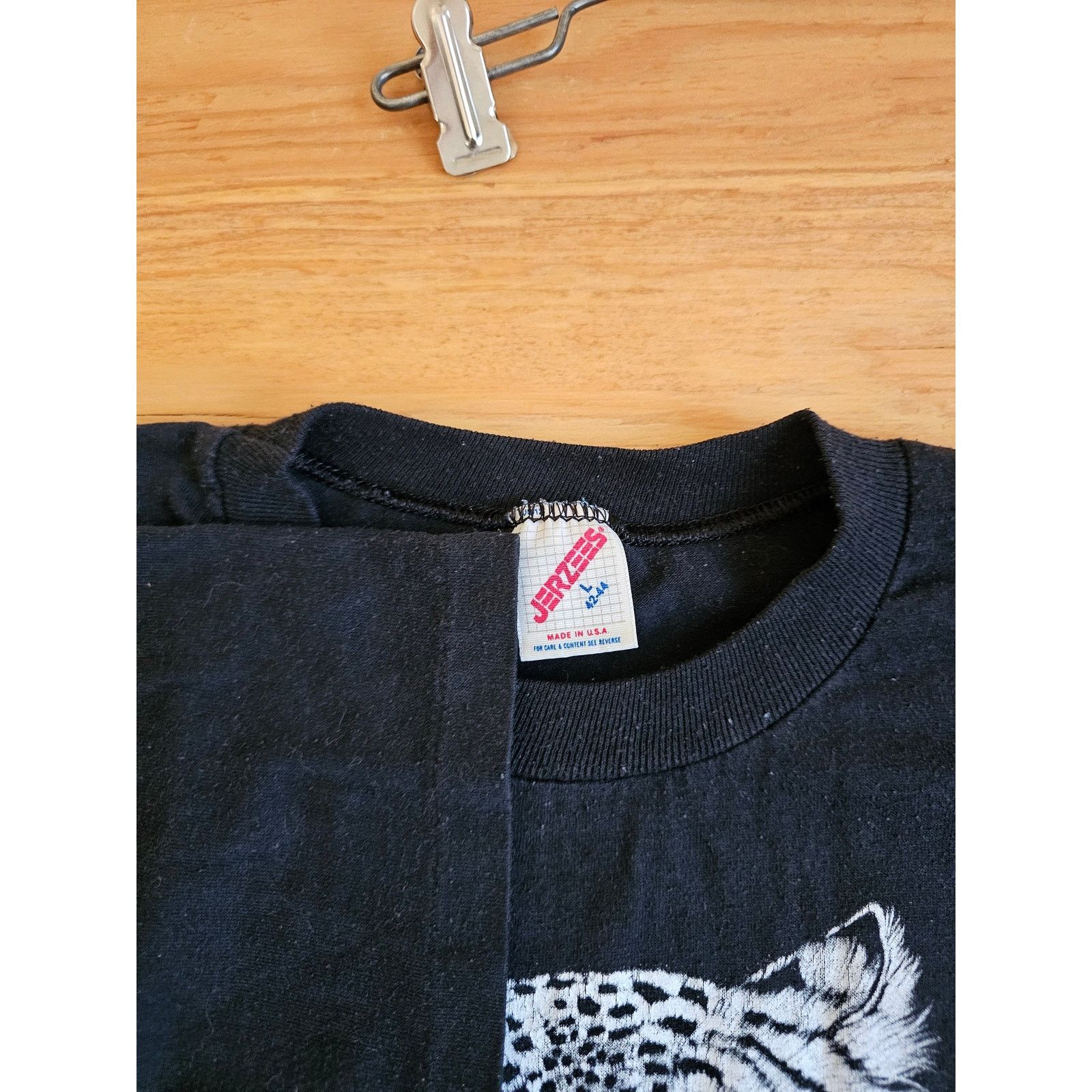 Jerzees 90s White Tiger T-Shirt, Oregon Coast Souvenir Size M/L Size US M / EU 48-50 / 2 - 4 Thumbnail