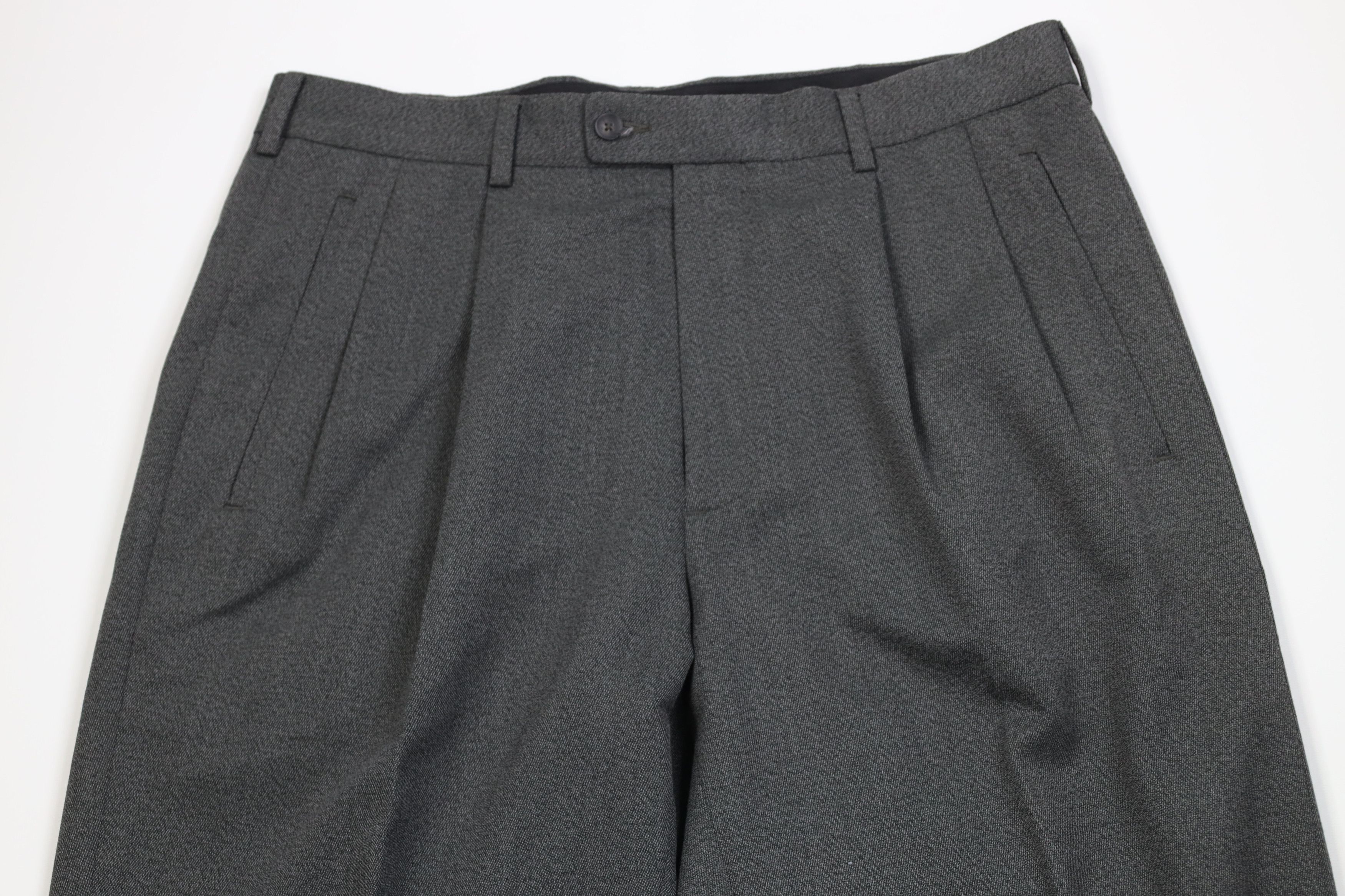 Vintage Vintage 90s Streetwear Gabardine Knit Wide Leg Chino Pants Size US 36 / EU 52 - 2 Thumbnail