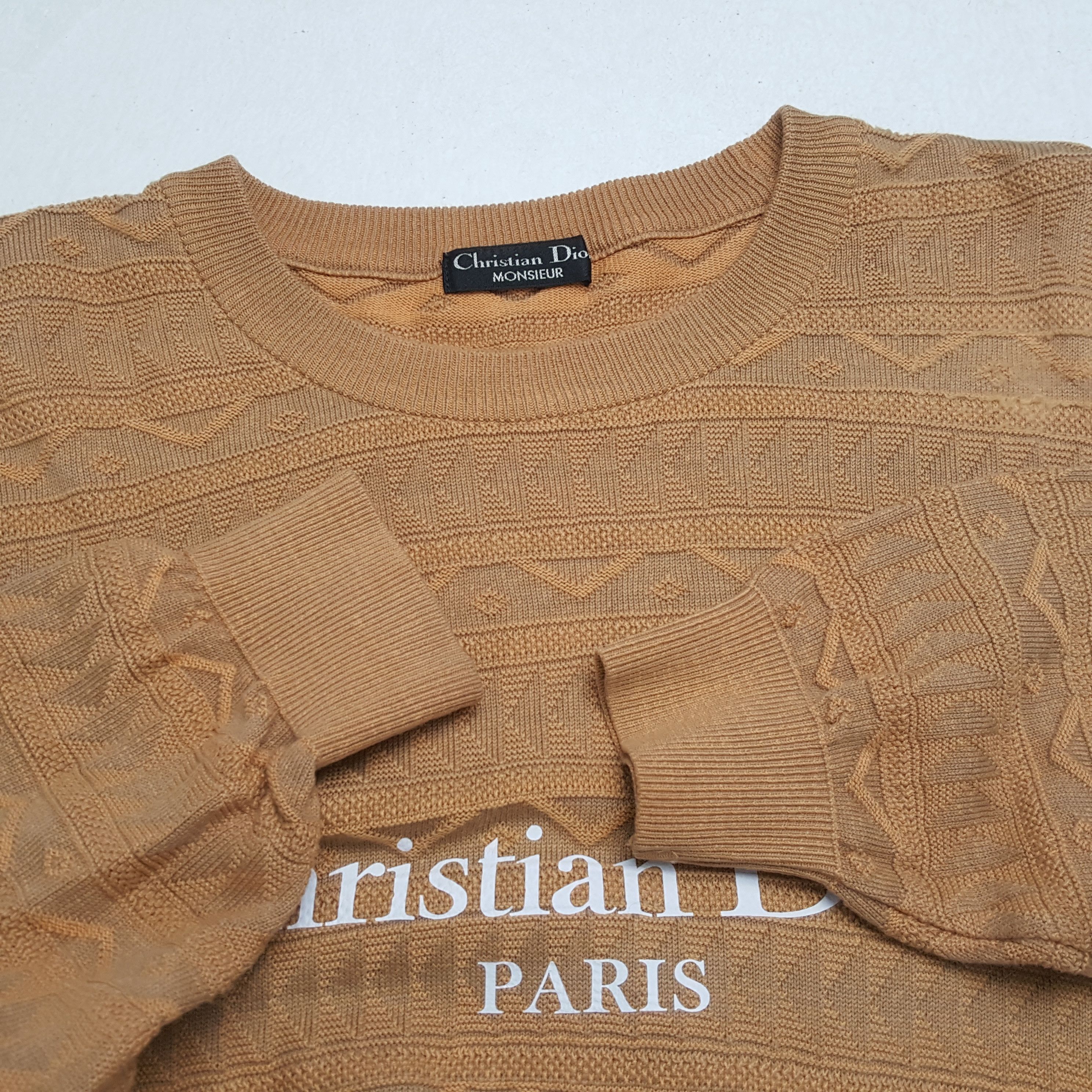 Christian Dior Monsieur × Vintage Vintage CHRISTIAN DIOR Italian Fashion Brand Sweatshirts Size US L / EU 52-54 / 3 - 8 Thumbnail