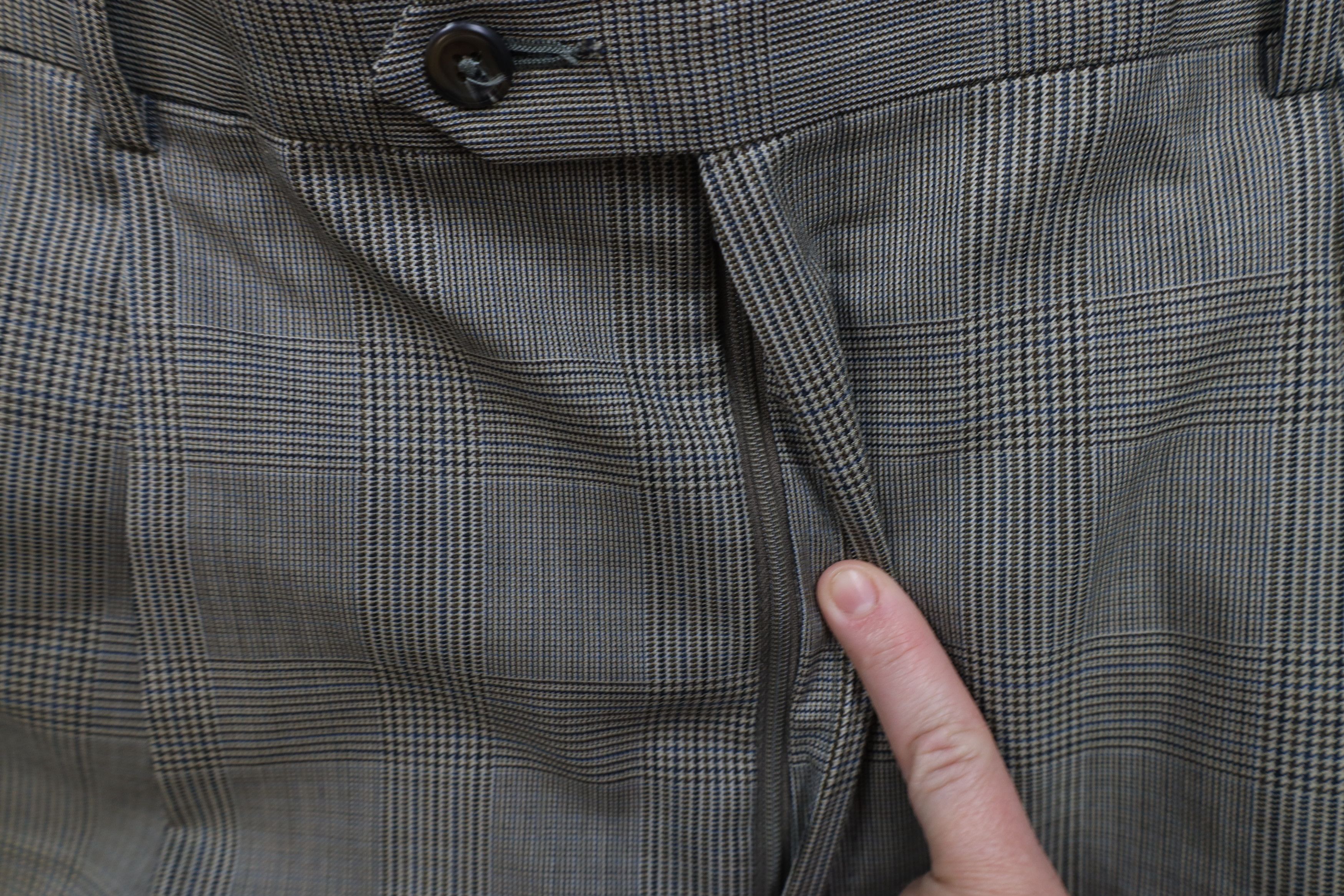 Vintage Vintage 90s Streetwear Houndstooth Wide Leg Chino Pants Size US 38 / EU 54 - 6 Thumbnail