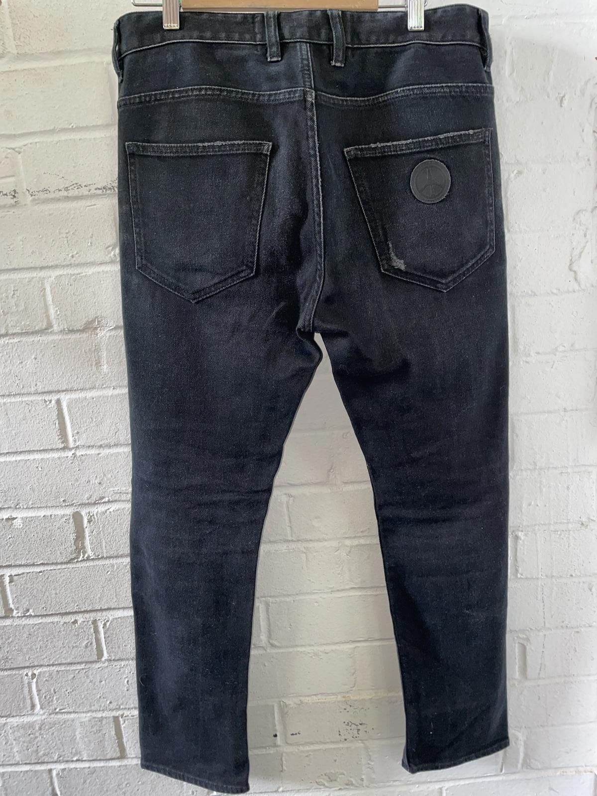 Designer Love Moschino Distressed Black Jeans Size US 40 / EU 56 - 4 Thumbnail