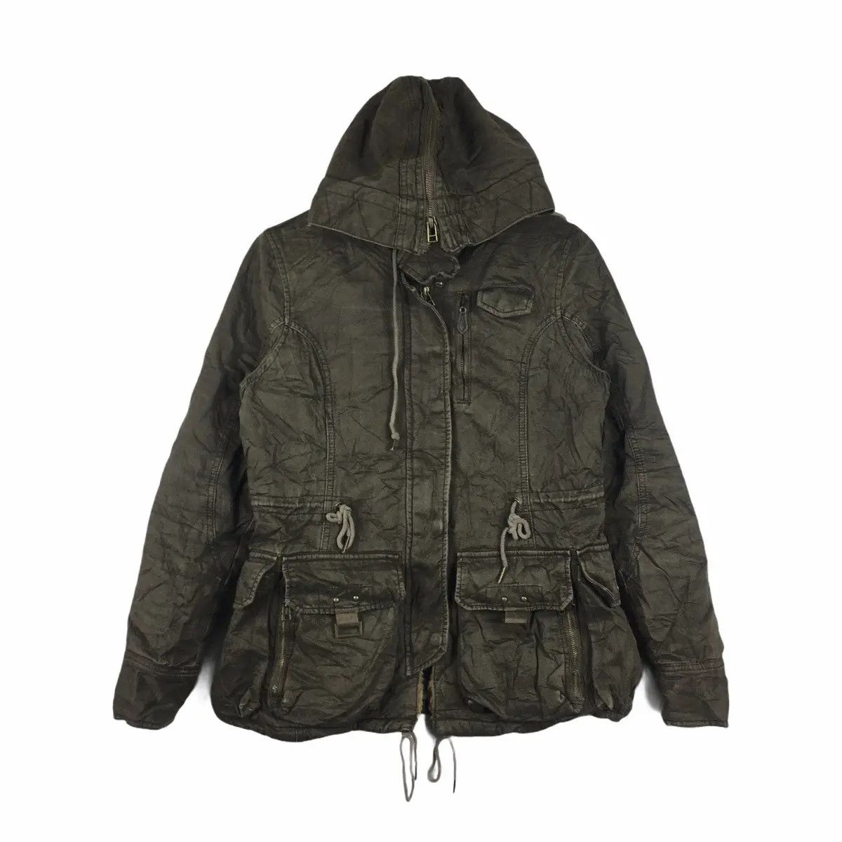 Avirex Vtg AVIREX USA Military Parka Trench Coat Hoodie Jacket Size S / US 4 / IT 40 - 1 Thumbnail