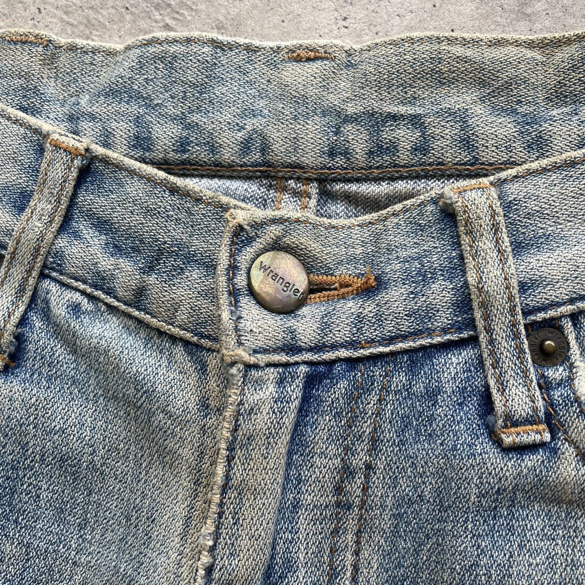 Jean Vintage Wrangler RUSTY Jeans Distressed Faded Denim Pants Size US 29 - 6 Thumbnail