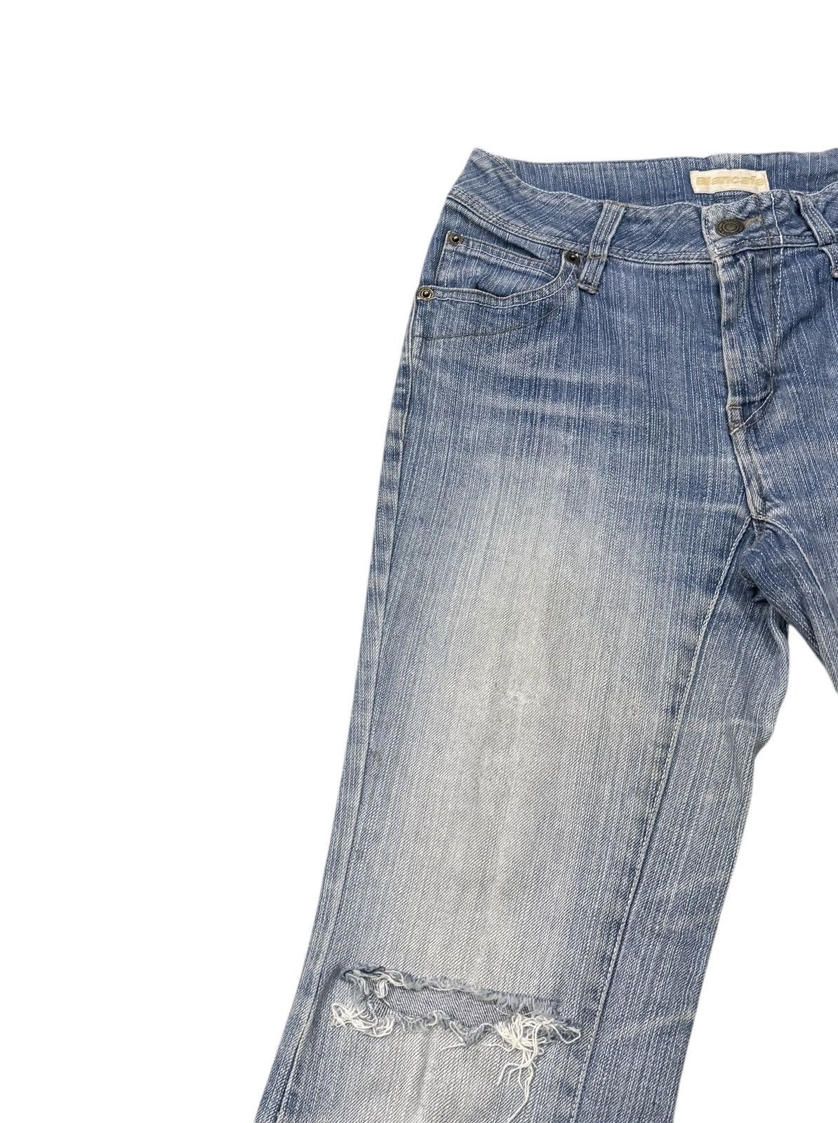If Six Was Nine Vintage Blancafe Bootcut Distressed Denim Pants Size 28" / US 6 / IT 42 - 4 Thumbnail