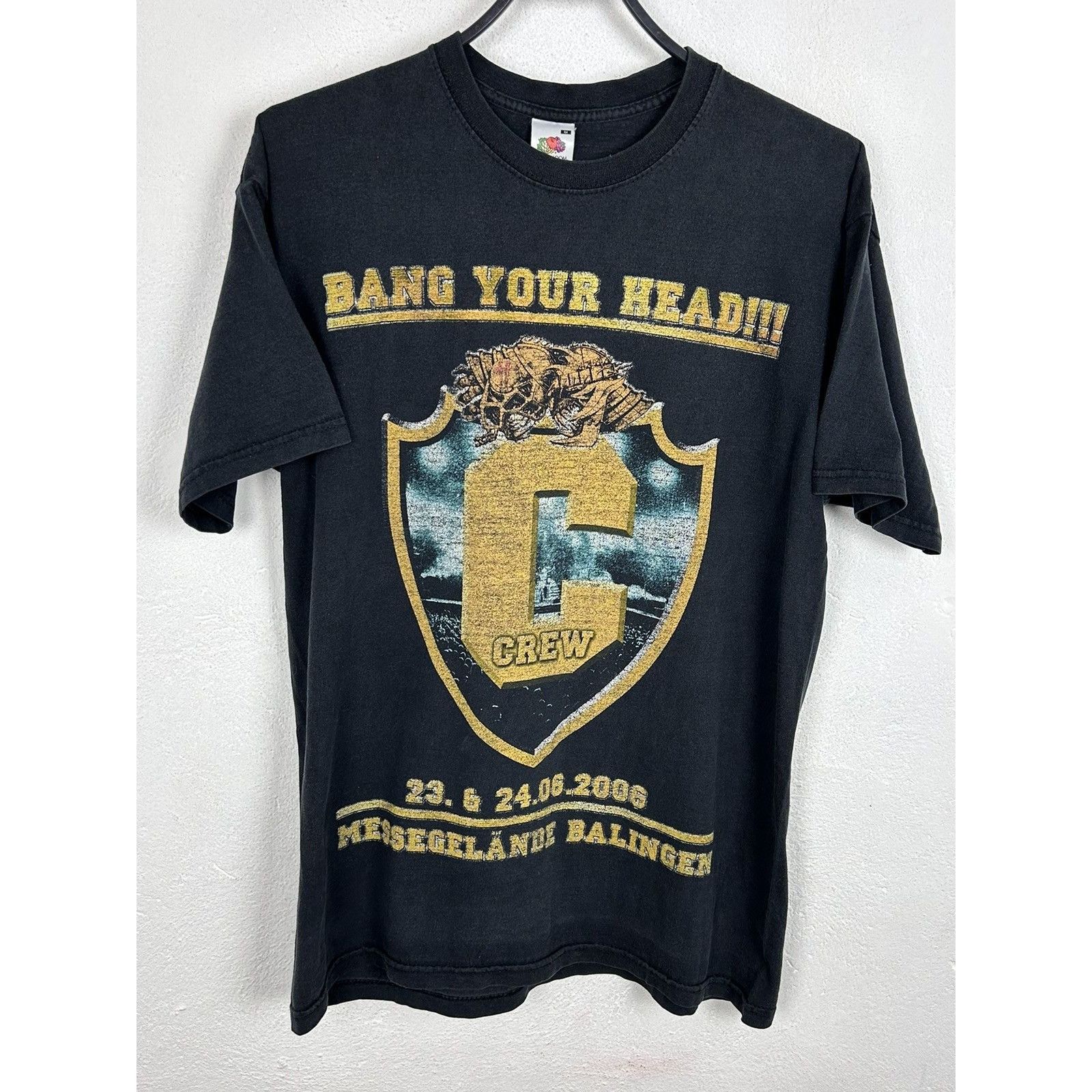 Band Tees 00s Vintage Bang Your Head 2006 Festival Crew T-Shirt Size US M / EU 48-50 / 2 - 2 Thumbnail