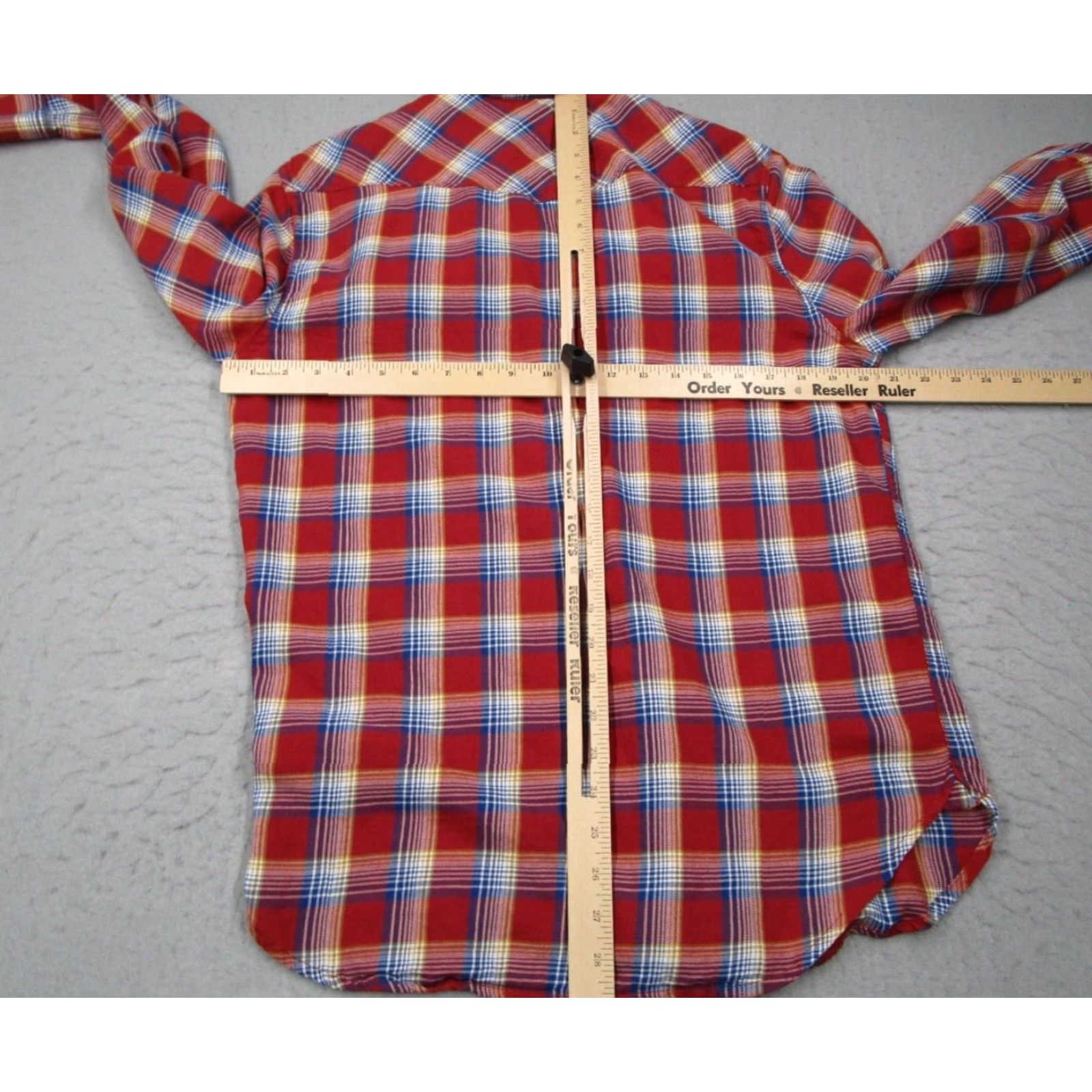 Lucky Brand Lucky Brand Shirt Men M Red Plaid Button-Up Snap Pearl Snaps Classic Fit Casual Work 100% Cotton Size US M / EU 48-50 / 2 - 5 Thumbnail