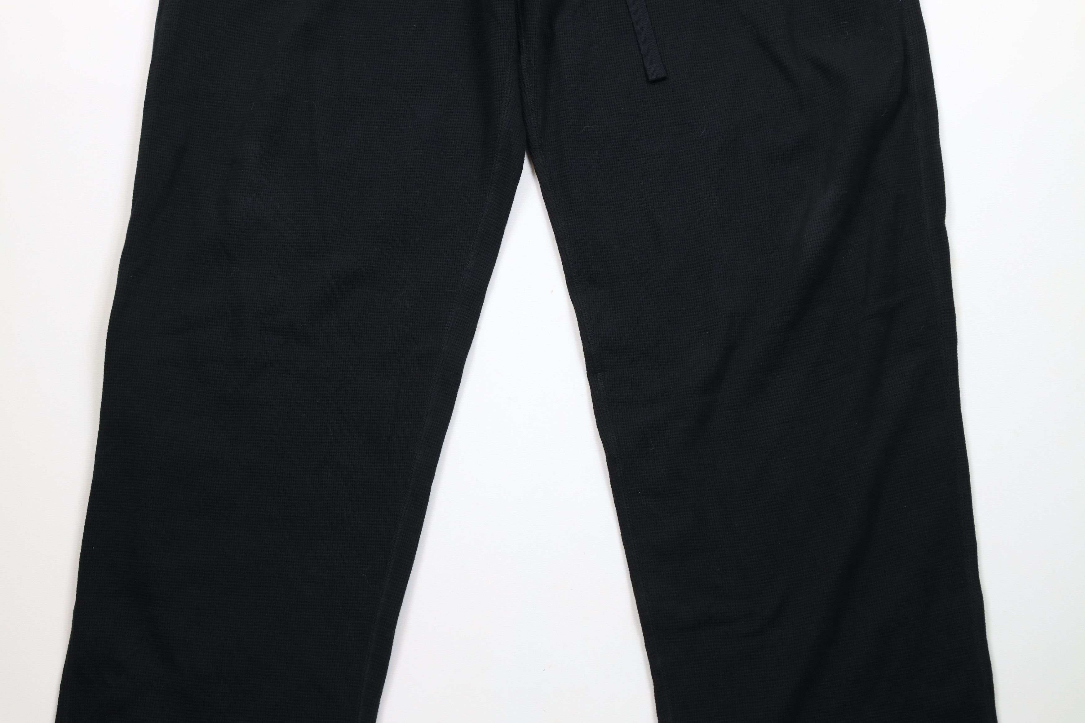 Ralph Lauren × Vintage Vintage Ralph Lauren Waffle Knit Wide Leg Pants Black Size US 36 / EU 52 - 3 Thumbnail