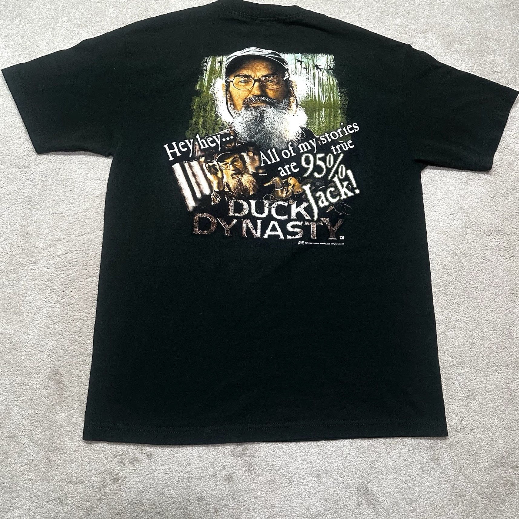 Vintage Duck Dynasty Uncle Si T-Shirt Mens Large Green Y2K 2012 Size US L / EU 52-54 / 3 - 2 Thumbnail