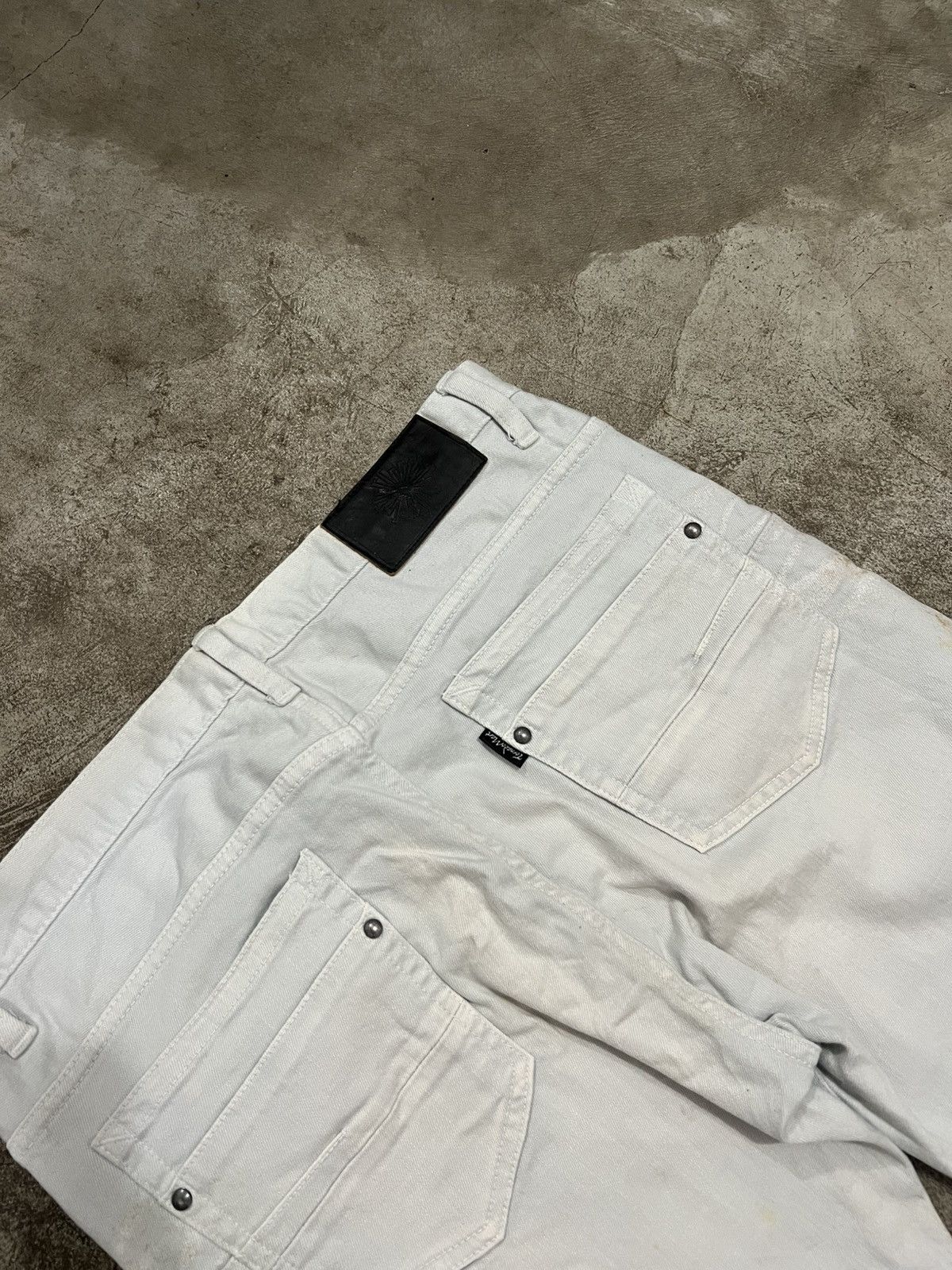 Tornado Mart Tornado Mart Clawmark White Denim Jeans Size US 34 / EU 50 - 7 Thumbnail