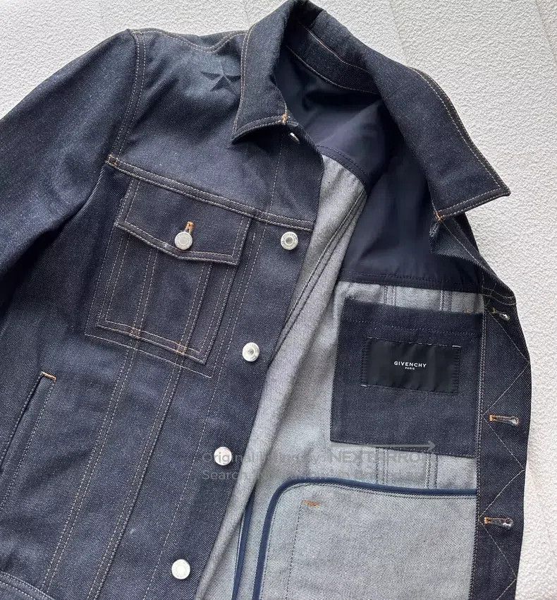 Givenchy Givenchy Five-pointed star denim men's jacket Size US XL / EU 56 / 4 - 5 Thumbnail
