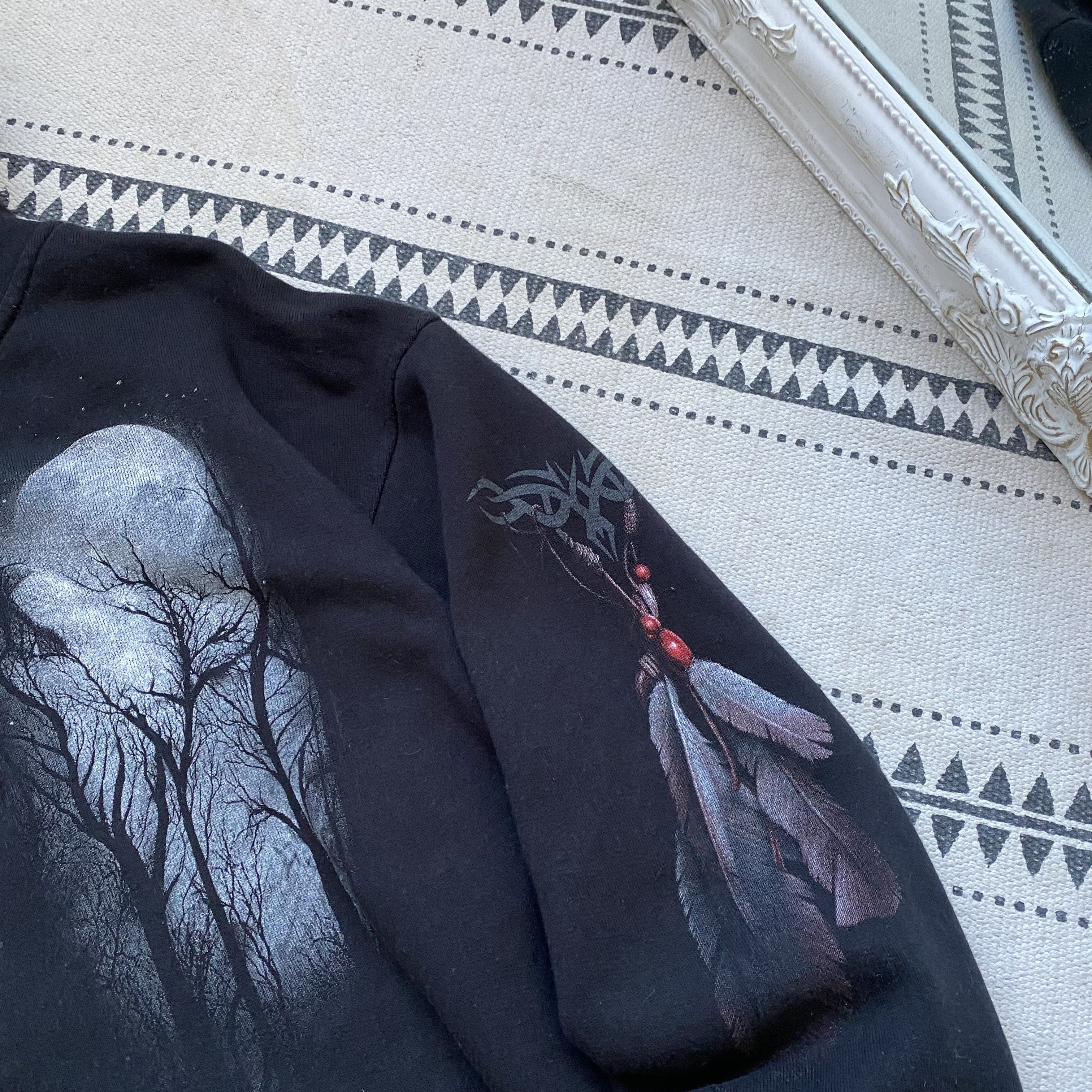 Russell Athletic 🐺Vintage 00 Y2K Wolf Graphic hoodie Zip up Wolves Rock Size US L / EU 52-54 / 3 - 5 Thumbnail