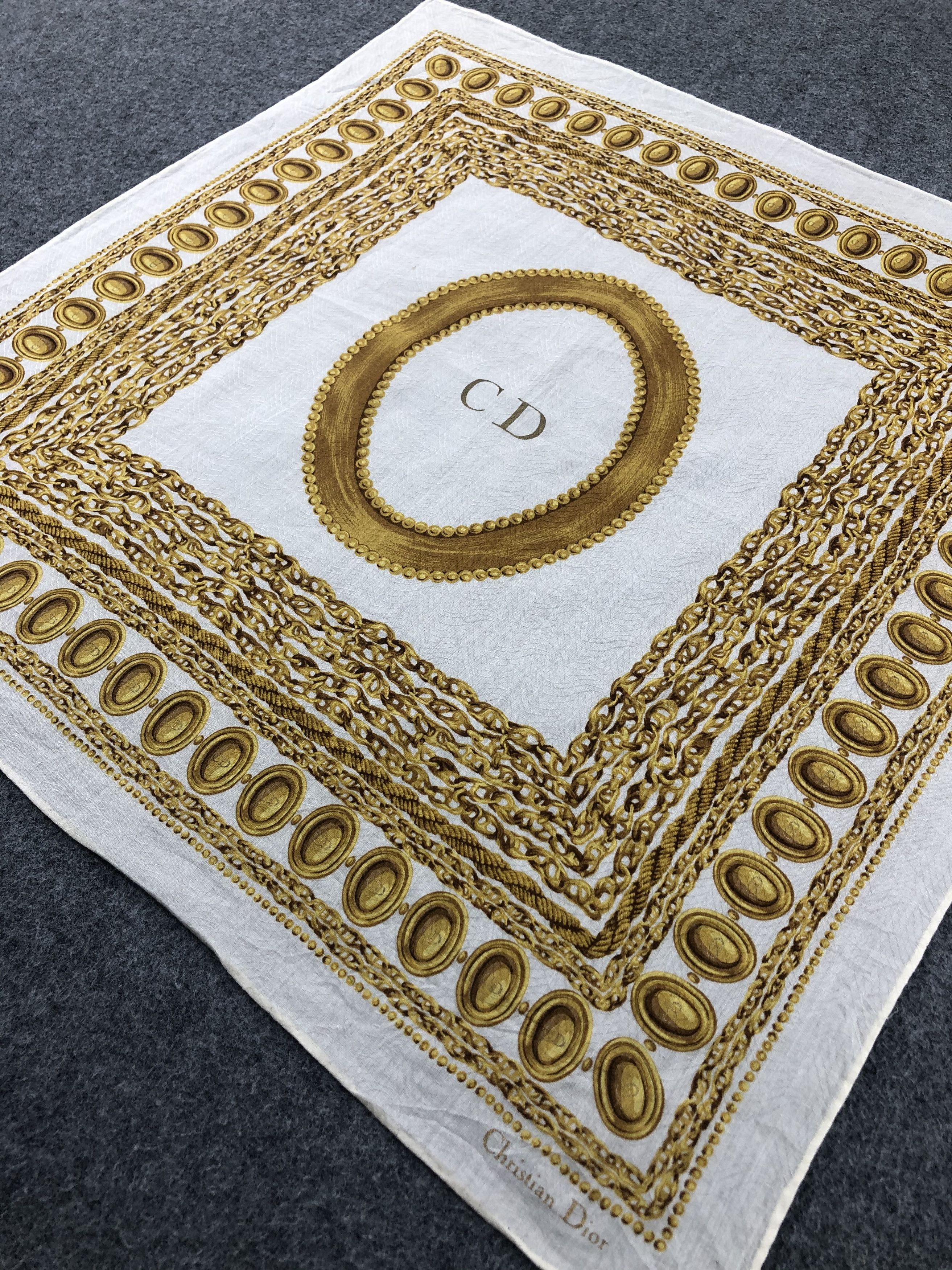 Vintage Christian Dior Handkerchief / Bandana / Neckerchief Size ONE SIZE - 4 Thumbnail