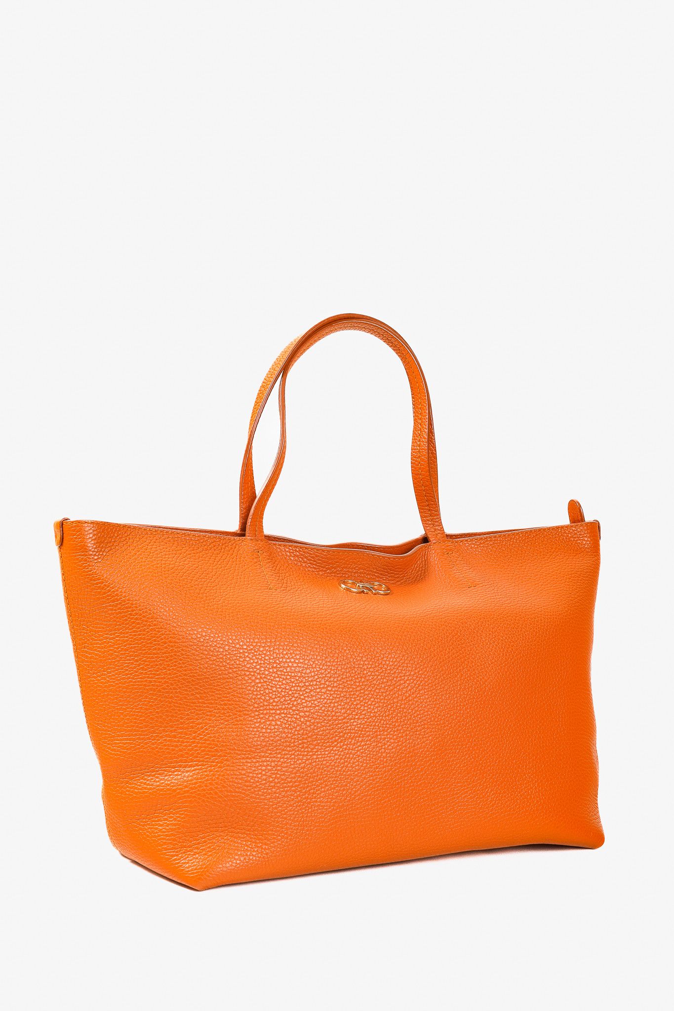 Salvatore Ferragamo Salvatore Ferragamo Bice Pebble Calf Gancini Shopper Tote Size ONE SIZE - 2 Thumbnail