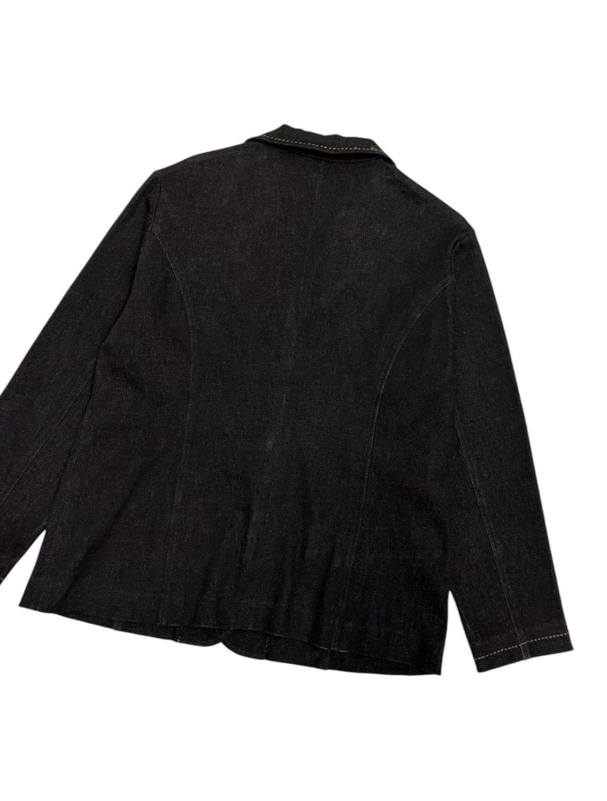 If Six Was Nine × Japanese Brand × Le Grande Bleu (L.G.B.) RARE❤️‍🔥TOKYO NUDY BEAUTY BLACK DENIM BLAZER JACKET 3 BUTTON Size US M / EU 48-50 / 2 - 9 Thumbnail