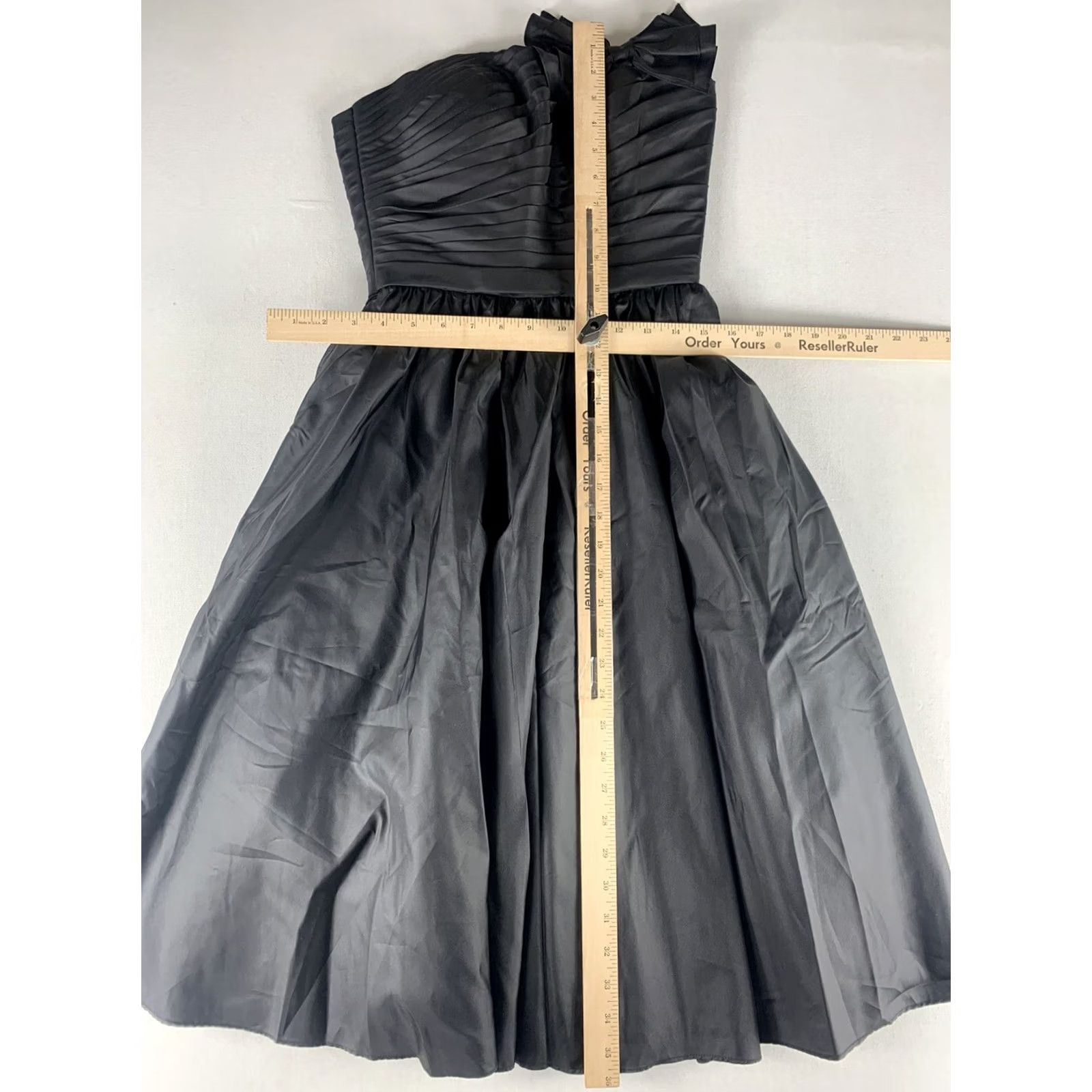 Lee MARI LEE MADELINE GARDNER PROM DRESS WOMENS SIZE 2 POLYESTER SLEEVELESS COCKTAIL A-Line Knee Length Black Dress Size XS / US 0-2 / IT 36-38 - 4 Thumbnail