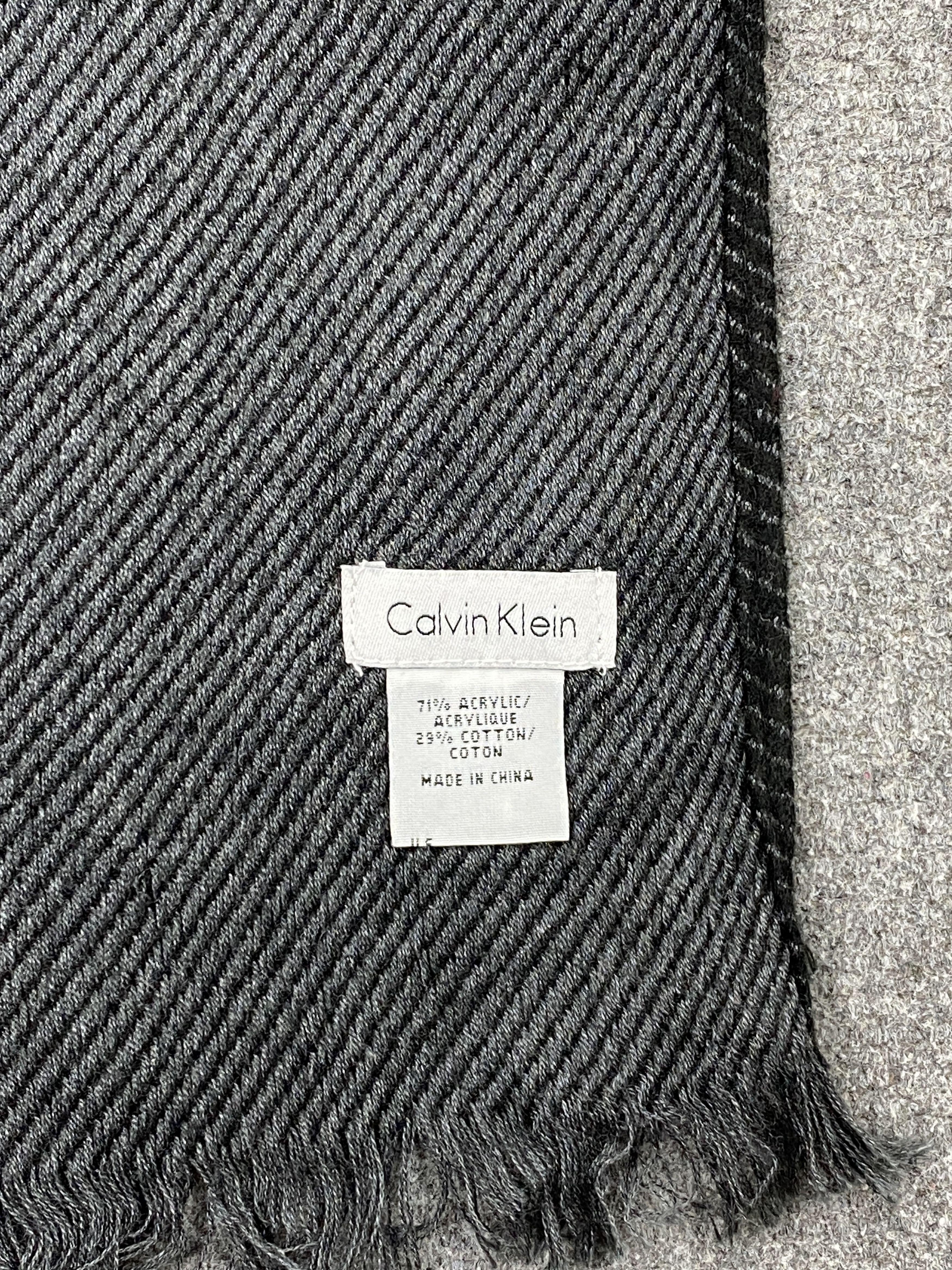 Calvin Klein Vintage Calvin Klein Spell Out Muffler Scarf - SC0061 Size ONE SIZE - 7 Thumbnail