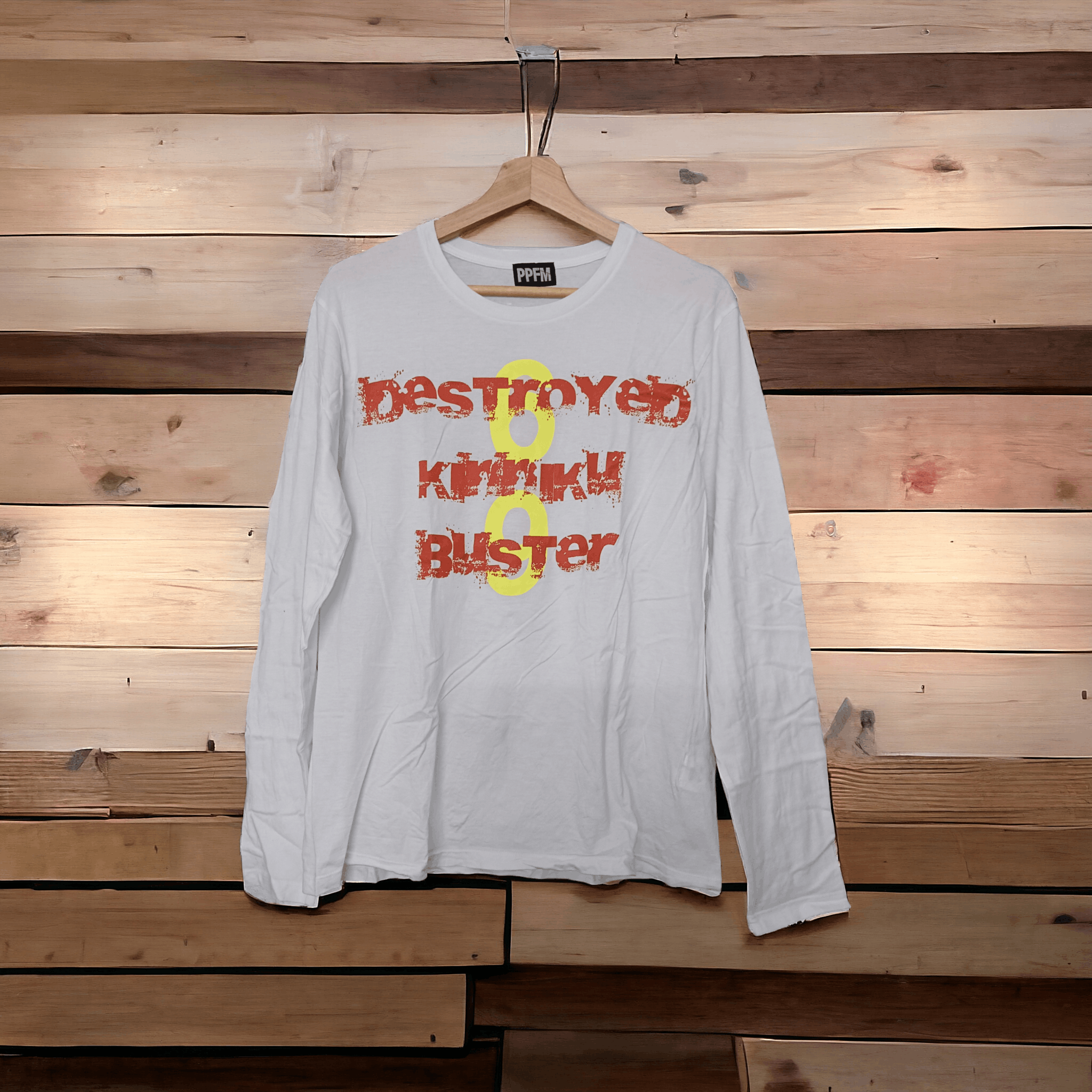 image of Ppfm Long Sleeve T-Shirt in White, Men's (Size Medium)