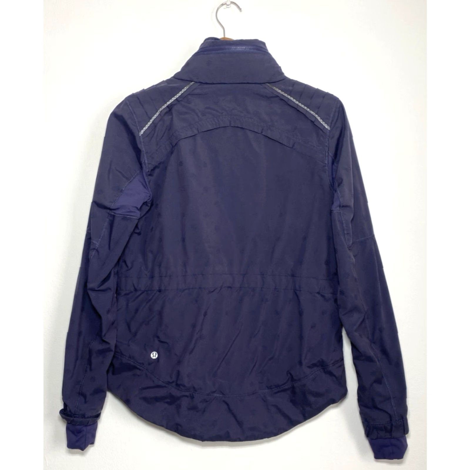 Lululemon Lululemon Women's Spring Forward Jacket Cadet Blue Stripe Dot Sz 6 Windbreaker Size M / US 6-8 / IT 42-44 - 6 Thumbnail