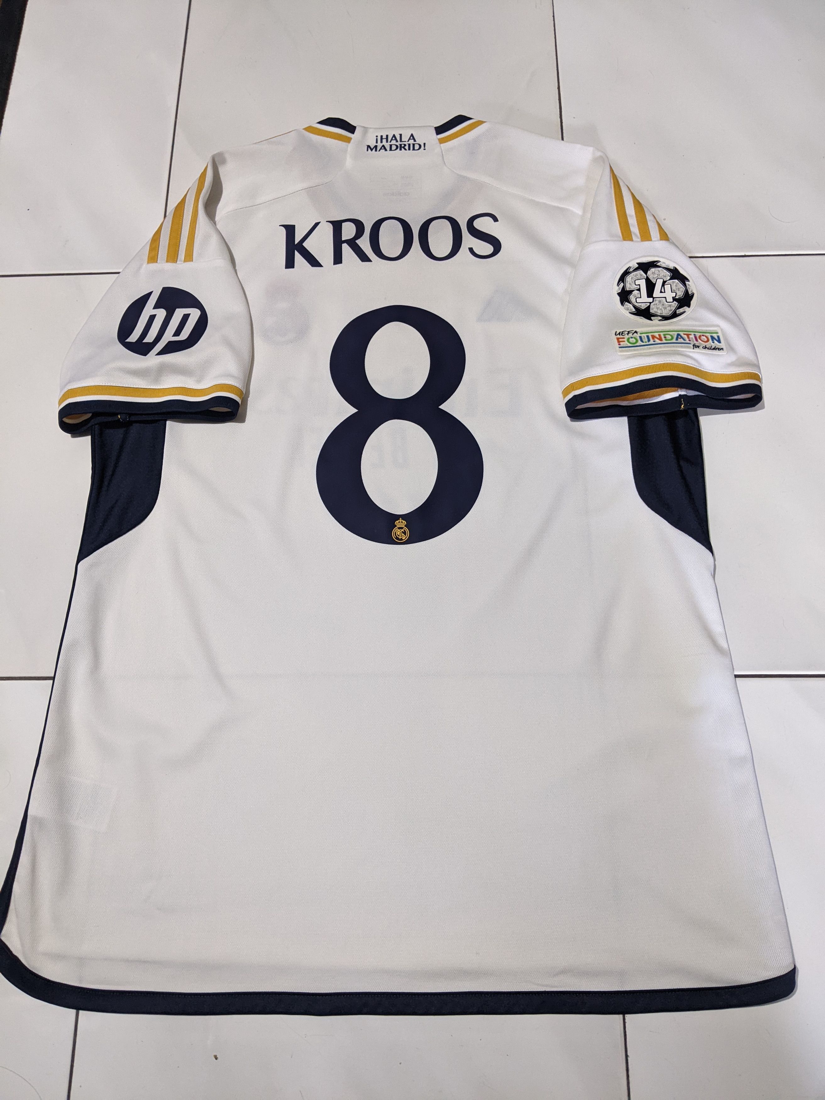 Adidas Real Madrid Final London 2024 Home Jersey Toni Kroos 8 Size US XL / EU 56 / 4 - 2 Thumbnail