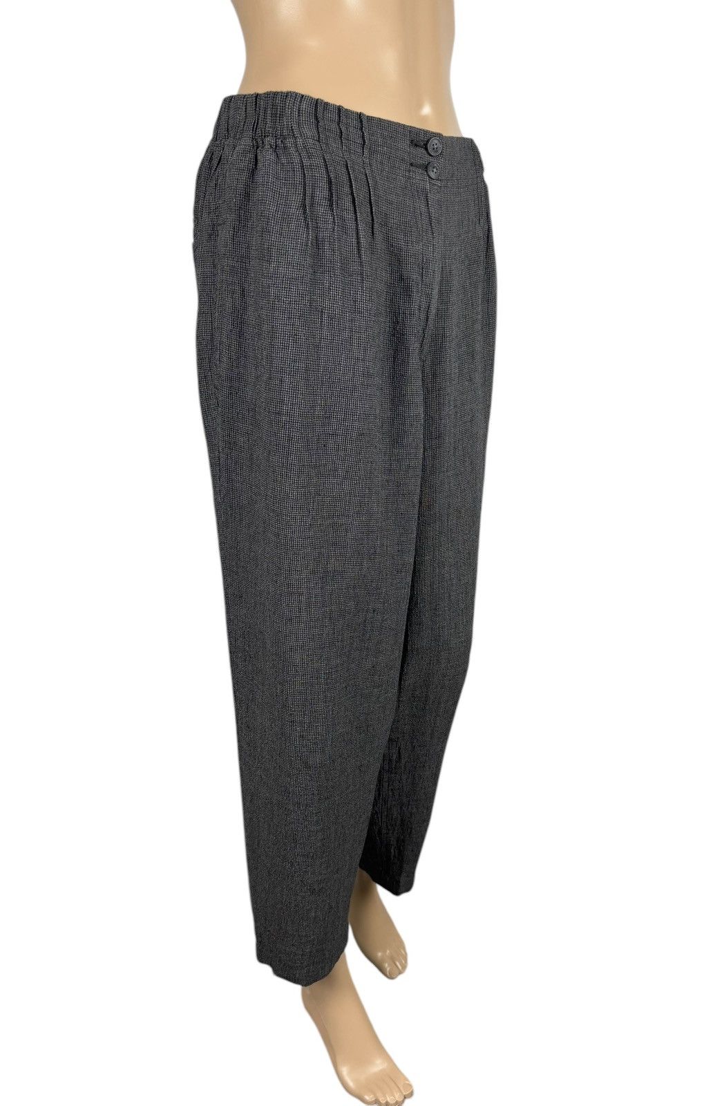 Designer Poetry Glencheck Crop Pants Tapered size US10 UK14 Size 32" / US 10 / IT 46 - 3 Thumbnail