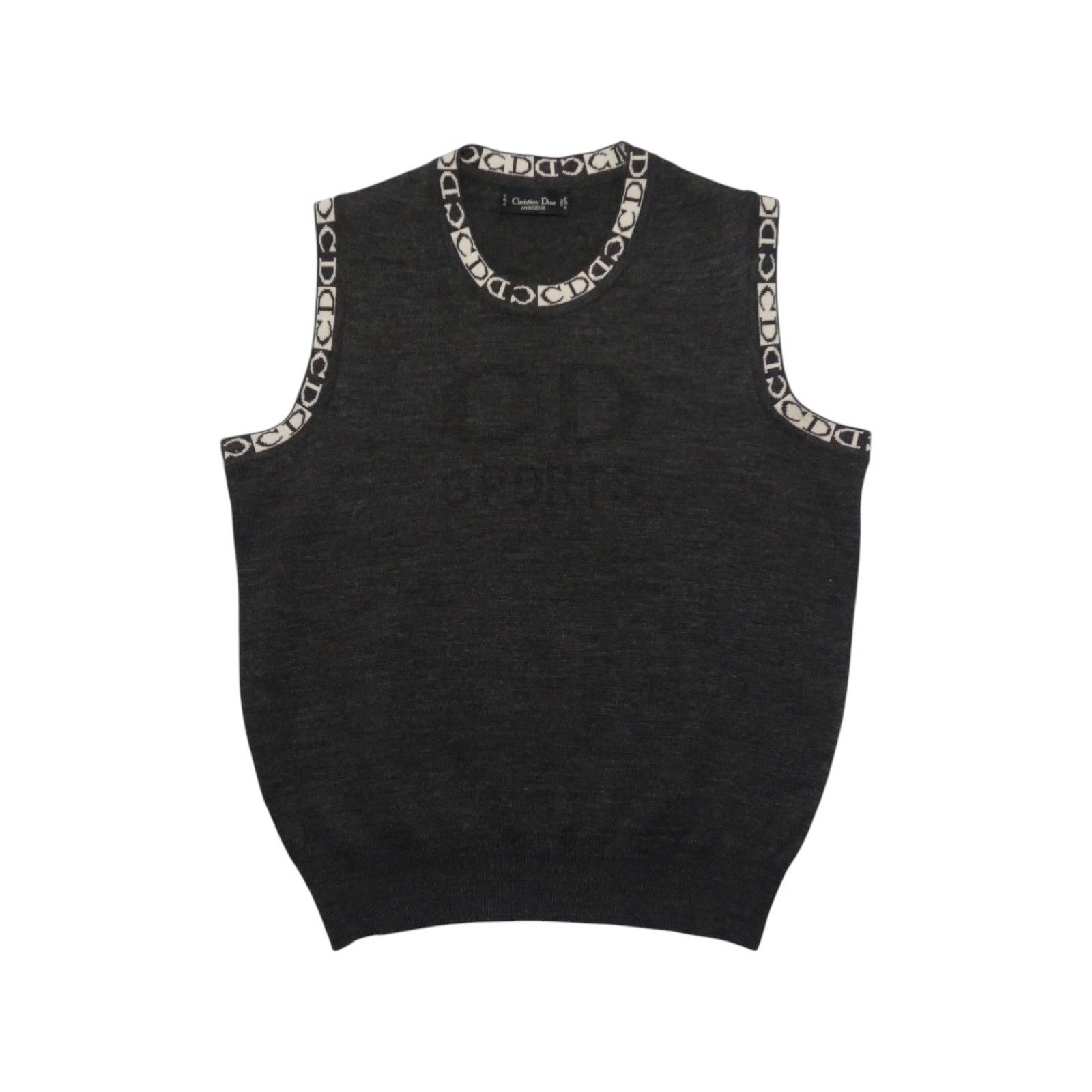Christian Dior Monsieur 90s Christian Dior Sports Monogram Fuzzy Knit Vest Size US S / EU 44-46 / 1 - 1 Thumbnail