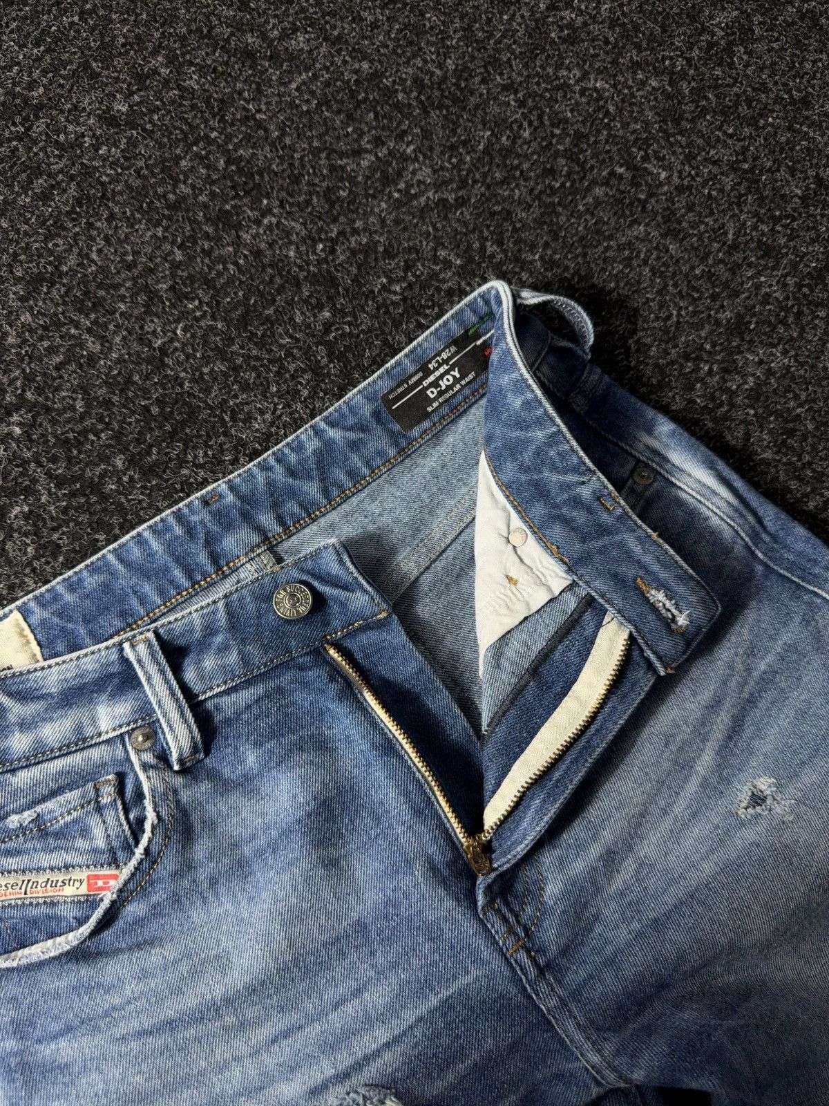 Diesel × If Six Was Nine × Vintage Vintage Diesel Industry Distressed Jeans skinny denim pants Size 28" / US 6 / IT 42 - 7 Thumbnail
