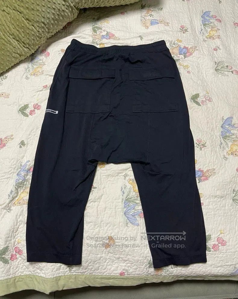 Rick Owens Drkshdw Rick Owens DRKSHDW Logo Drop-Crotch Pants. Size US 34 / EU 50 - 3 Thumbnail