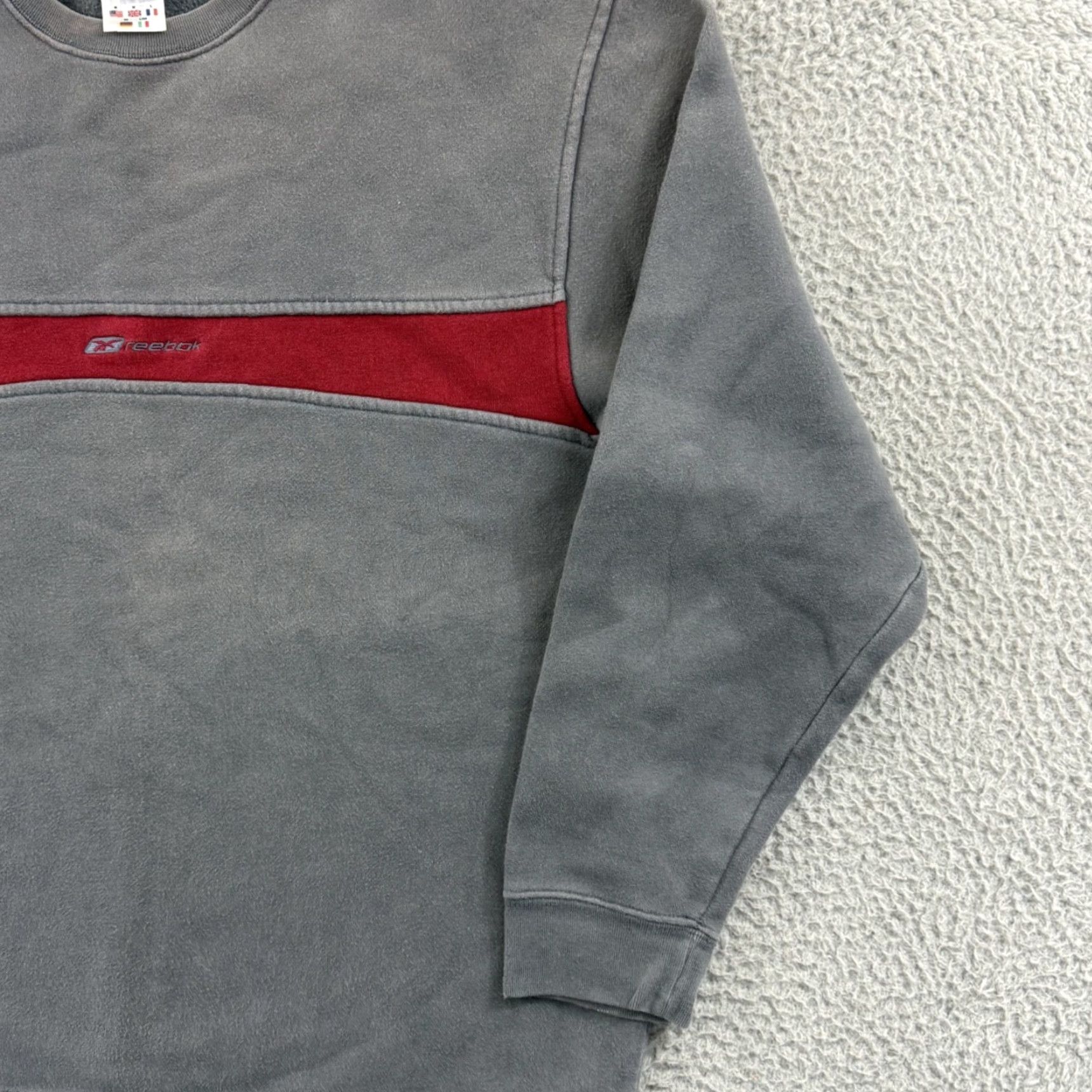 Reebok VINTAGE Reebok Sweatshirt Mens M Gray Logo Pullover Hooded Pockets 90s Retro Streetwear Size US M / EU 48-50 / 2 - 5 Thumbnail