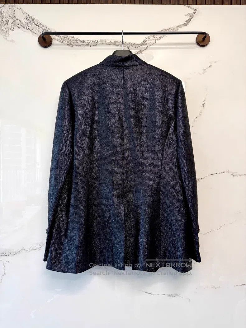 Chanel Chanel Black Silver Collar Jacket Size US S / EU 44-46 / 1 - 4 Thumbnail