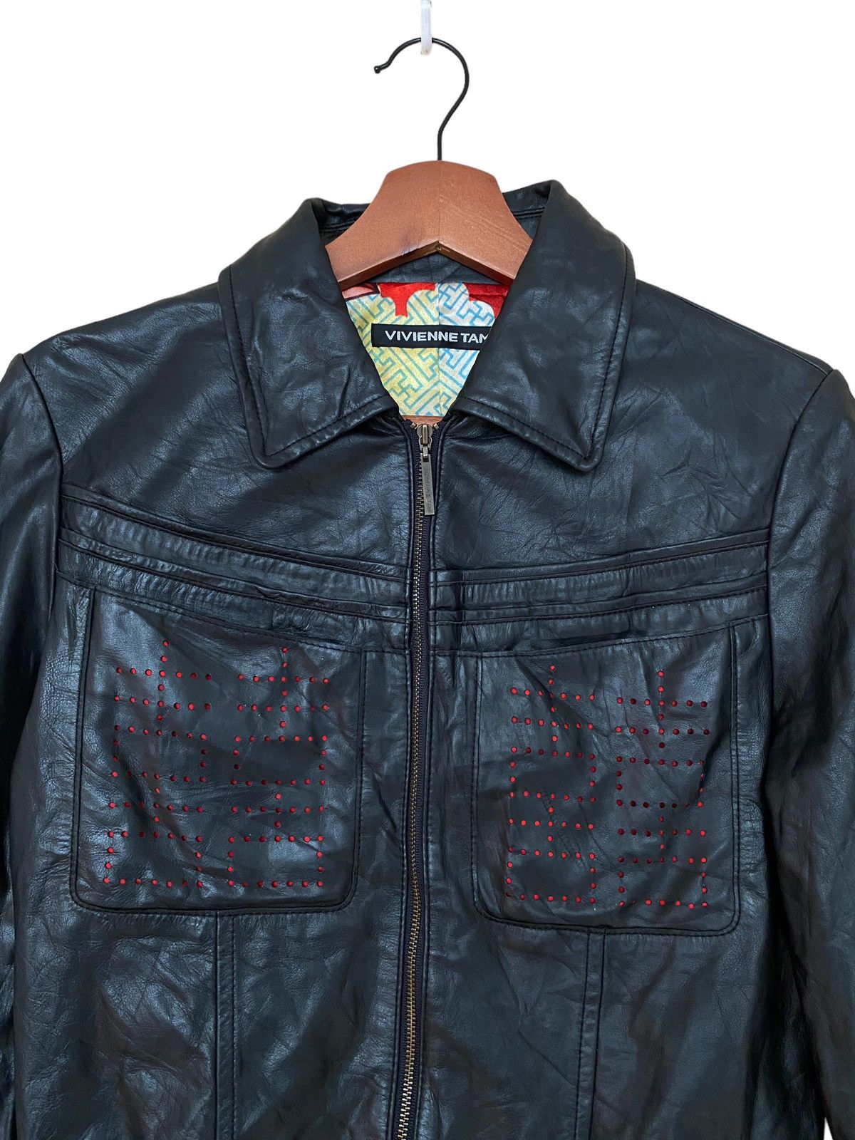 Vivienne Tam Vintage Brand Vivienne Tam Leather Jacket 2000s Size US S / EU 44-46 / 1 - 6 Thumbnail