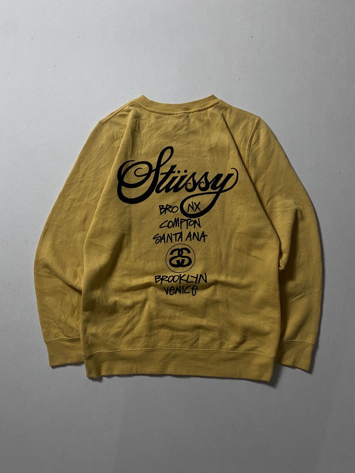 Stussy Stussy World Tour Crewneck Made in usa Size US S / EU 44-46 / 1 - 2 Thumbnail