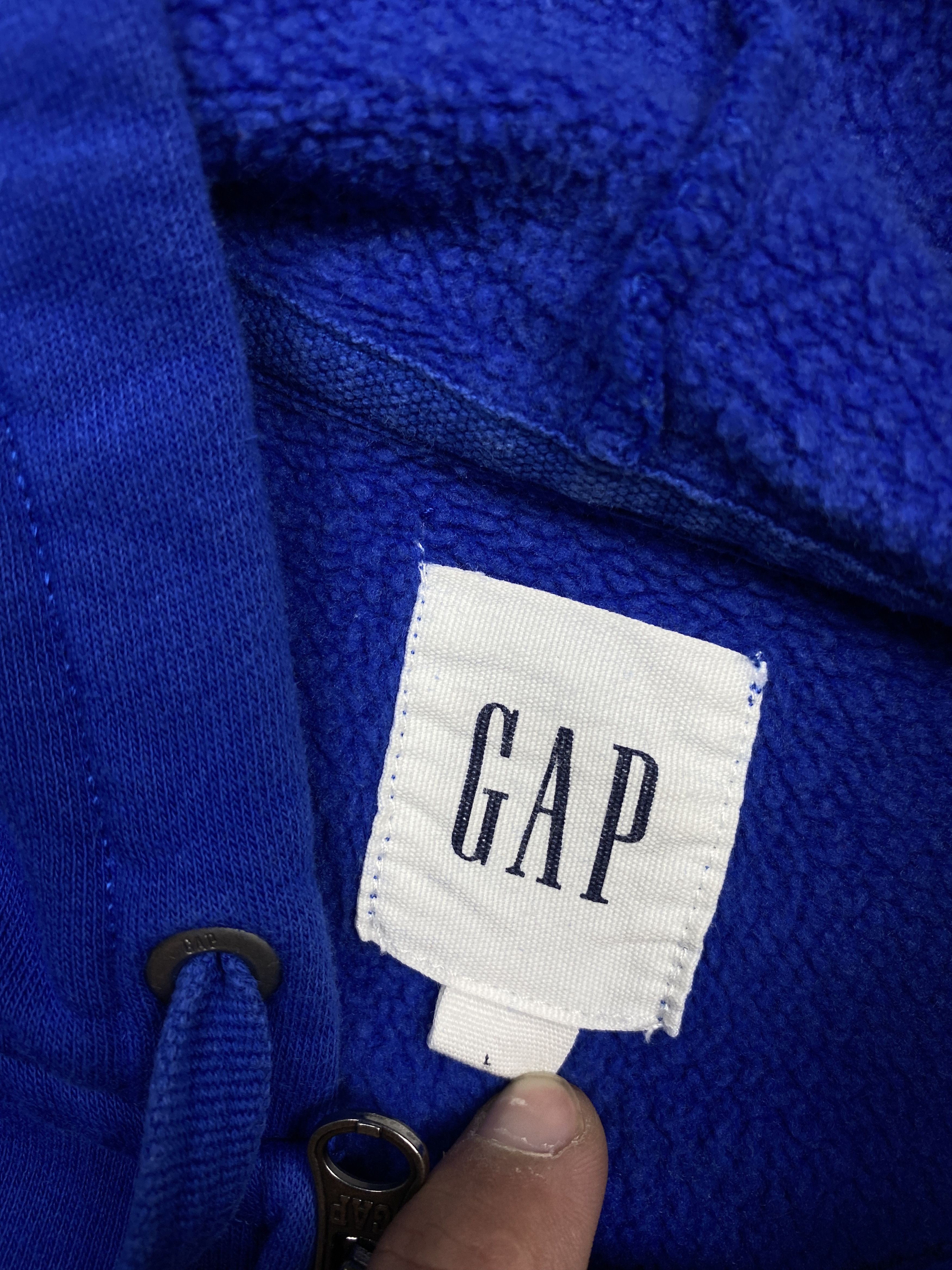 Gap × Vintage Gap Vintage Mens Zip Hoodie Y2K Size US L / EU 52-54 / 3 - 2 Thumbnail