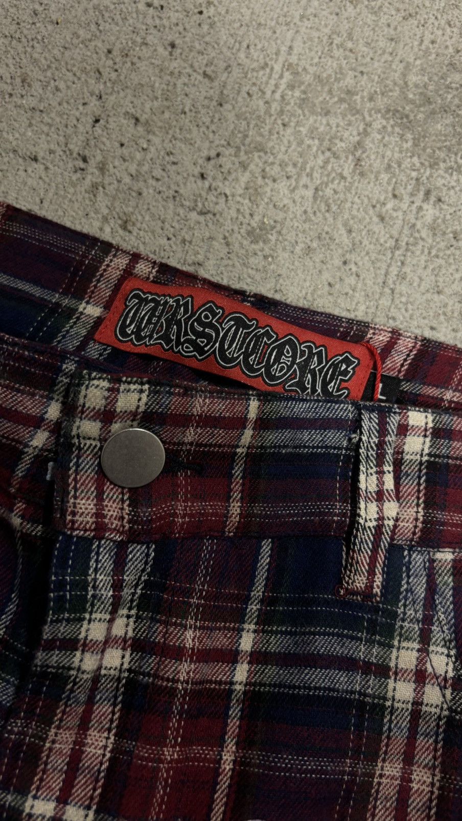 Other Wrstwrstwrst Skull Plaid Bondage Denim Size US 32 / EU 48 - 10 Thumbnail