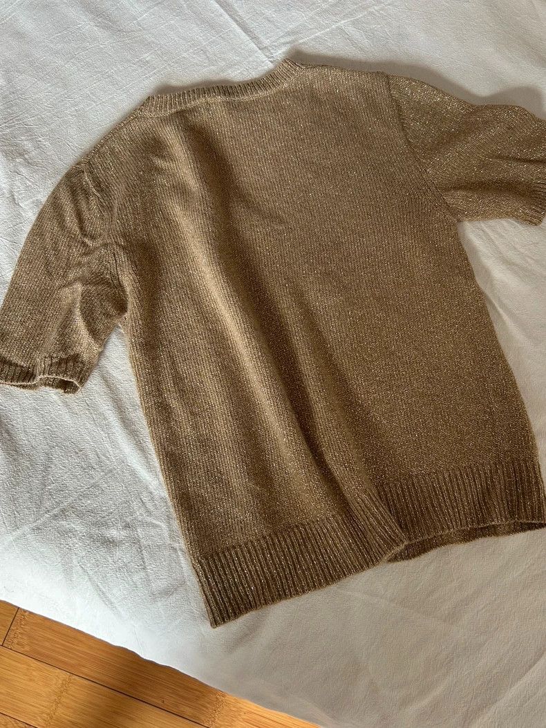 Dries Van Noten Dries Van Noten Gold thread knitted short-sleeved shirt Size M / US 6-8 / IT 42-44 - 5 Thumbnail