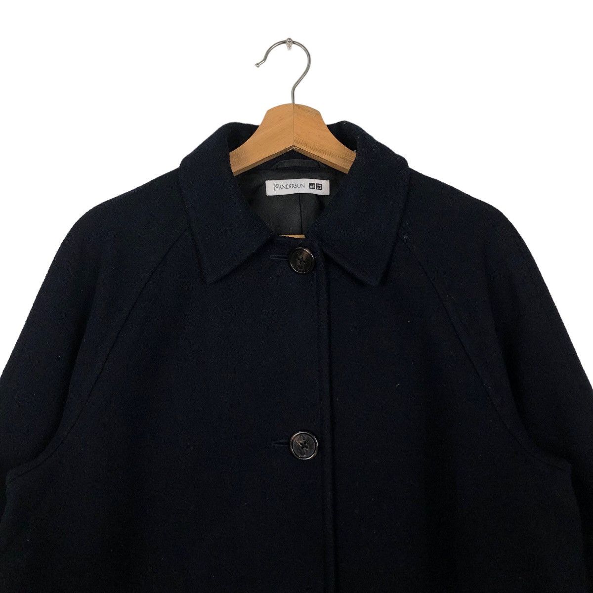 JW Anderson 🔥Rich Black - Fly Coats Long Jacket Wool Herringbone Size US S / EU 44-46 / 1 - 3 Thumbnail