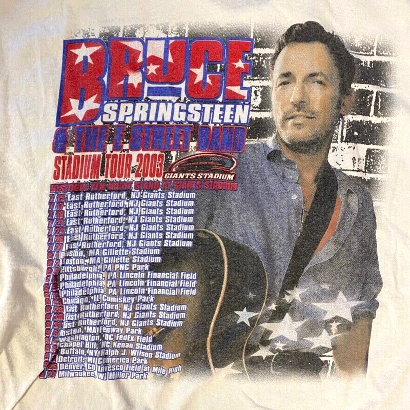 Other Bruce Springsteen E Street Band 2003 Stadium Tour Tee XL Size US XL / EU 56 / 4 - 8 Thumbnail