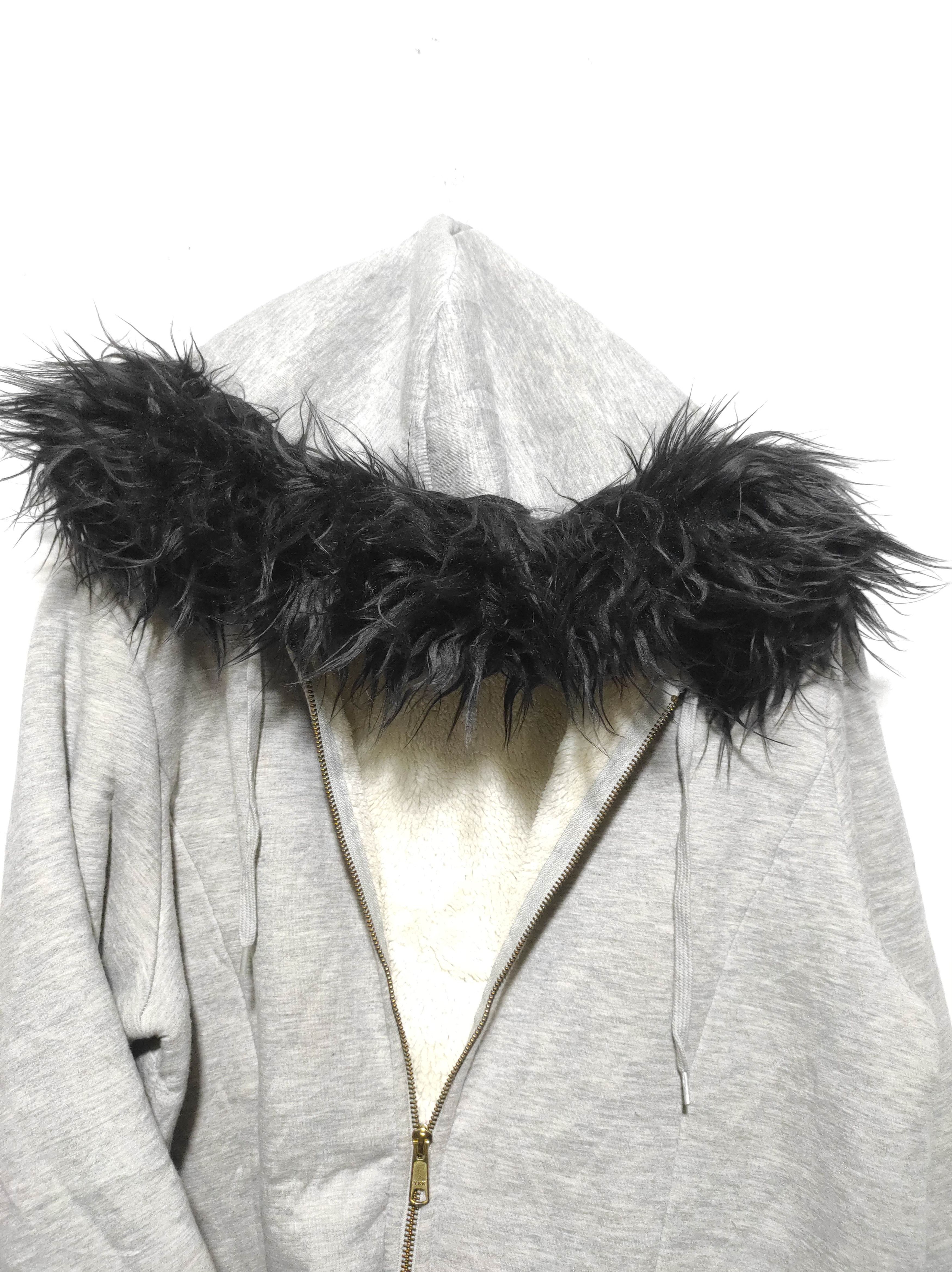 Hysteric Glamour Gray Sherpa Double Zip Fur Double Hoodie LGB style Size US L / EU 52-54 / 3 - 3 Thumbnail