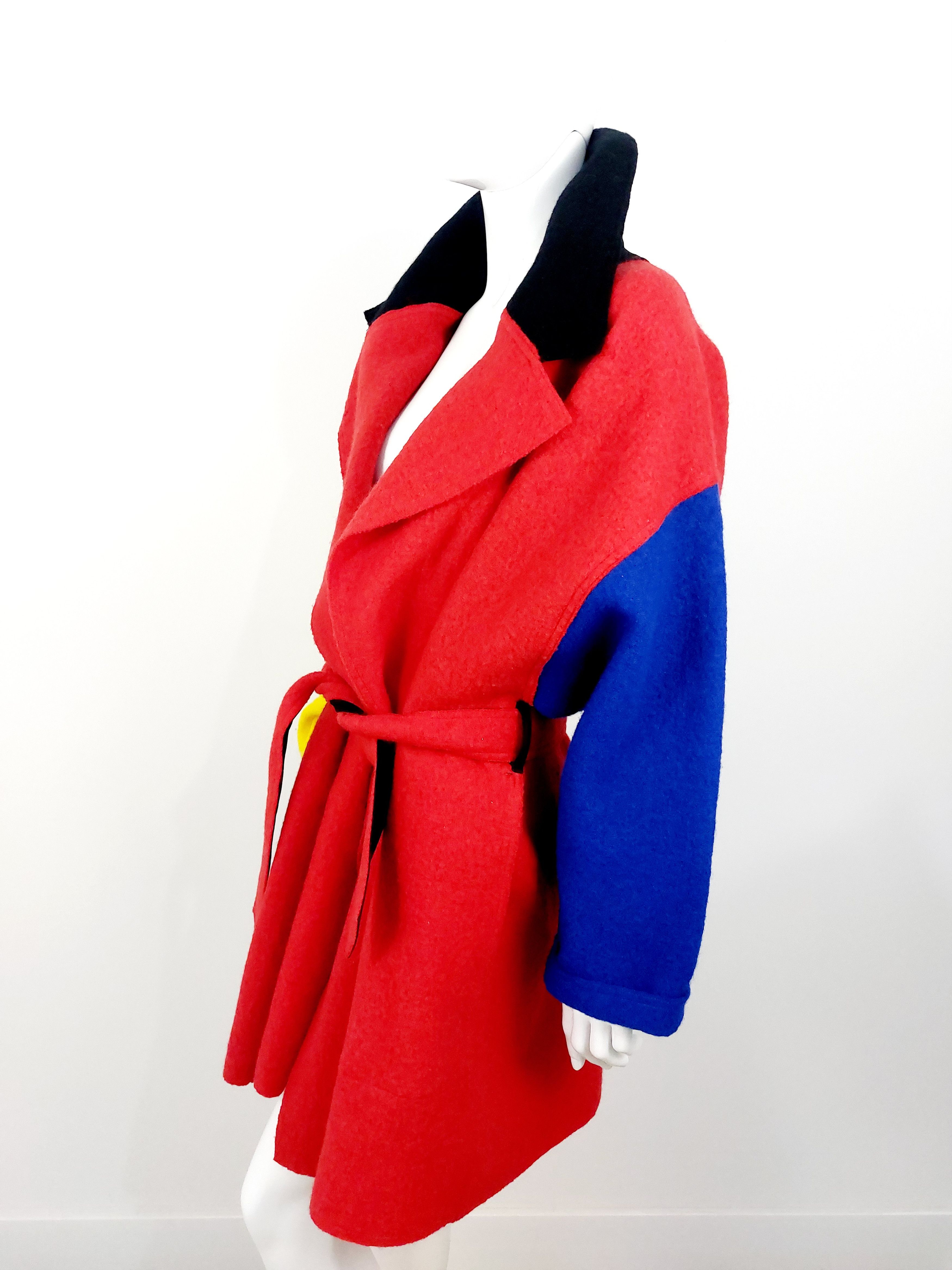 Jean Charles De Castelbajac Jean Charles JC De Castelbajac Wool Colorblock Coat Jacket Size US M / EU 48-50 / 2 - 9 Thumbnail