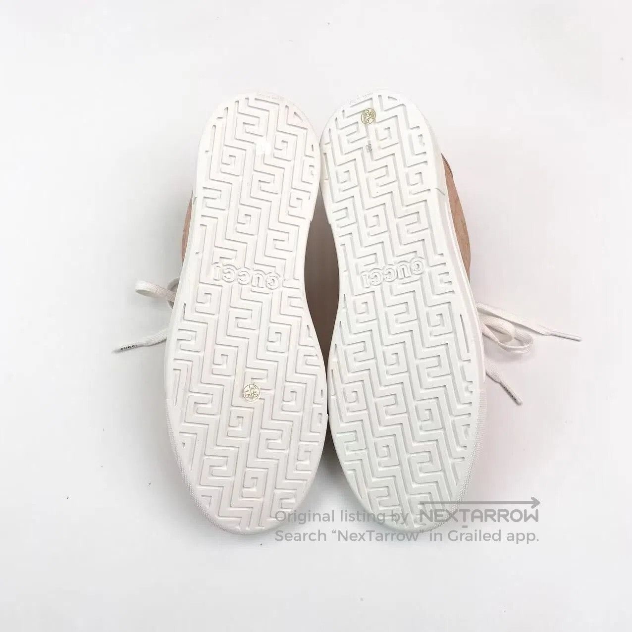 Gucci Guicci ACE round-toe lace-up low-top board shoes| Size US 7.5 / IT 37.5 - 7 Thumbnail