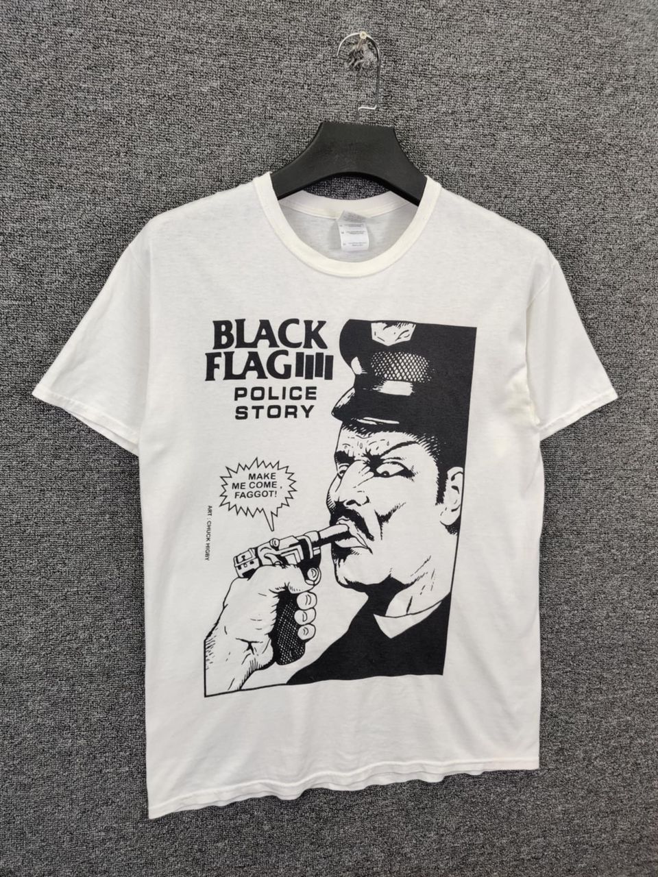 Band Tees Vintage Black Flag Police Story Band Tee Tshirt Size US M / EU 48-50 / 2 - 3 Thumbnail