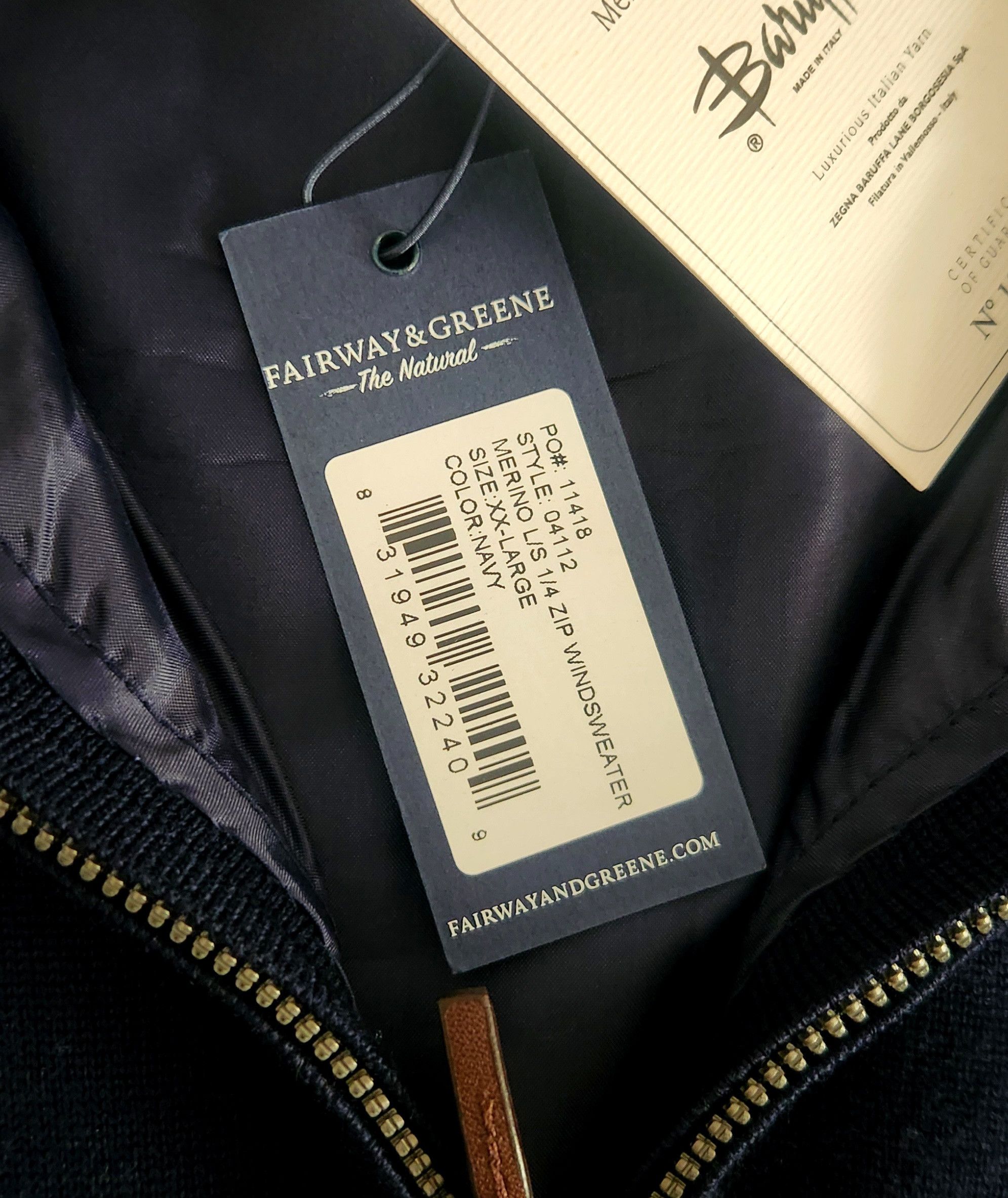 Designer Pebble Beach Baruffa Merino by Fairway & Greene Golf XXL Size US XXL / EU 58 / 5 - 6 Thumbnail