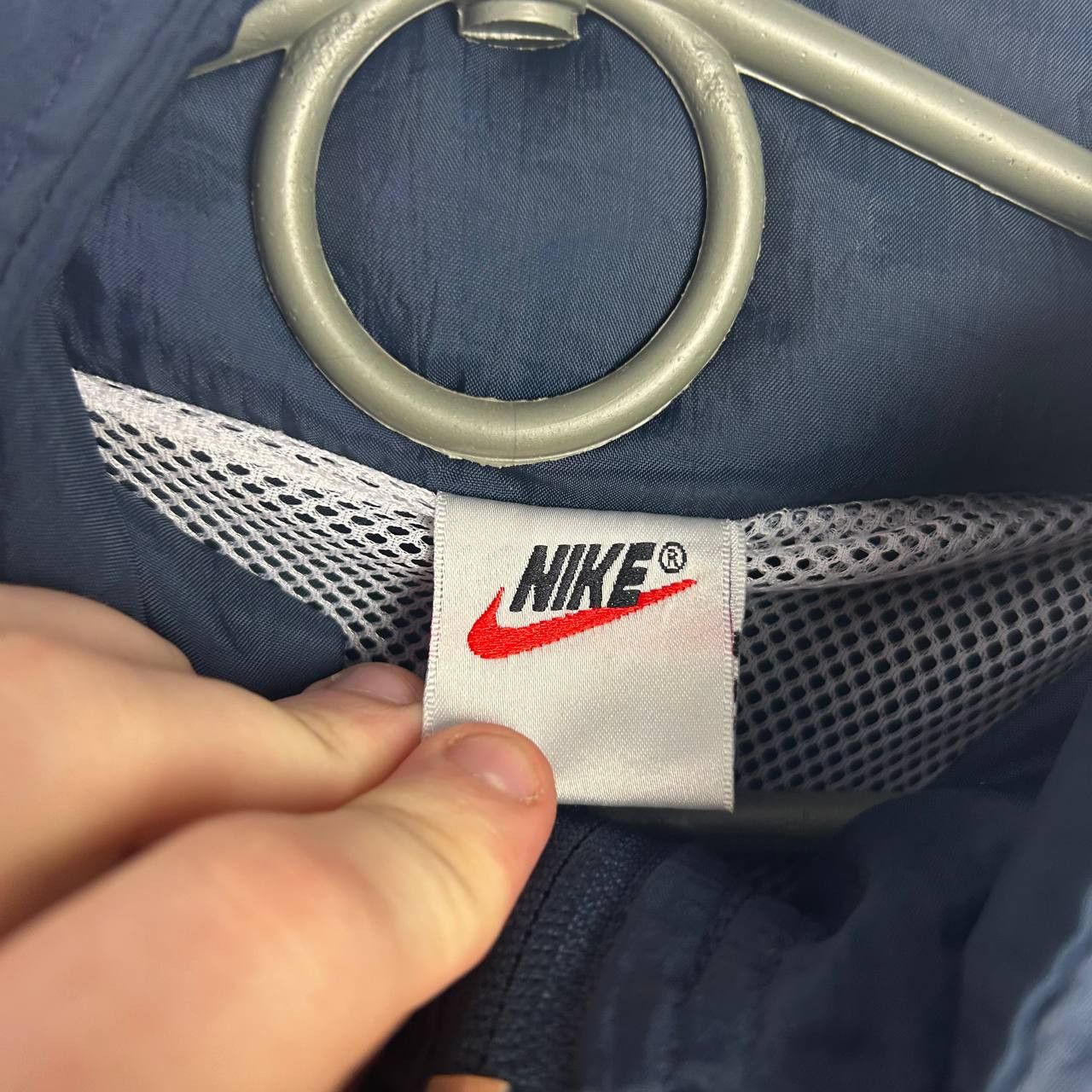 Nike Vintage Nike Small swoosh nylon 90s streetwear jacket Size US XL / EU 56 / 4 - 5 Thumbnail