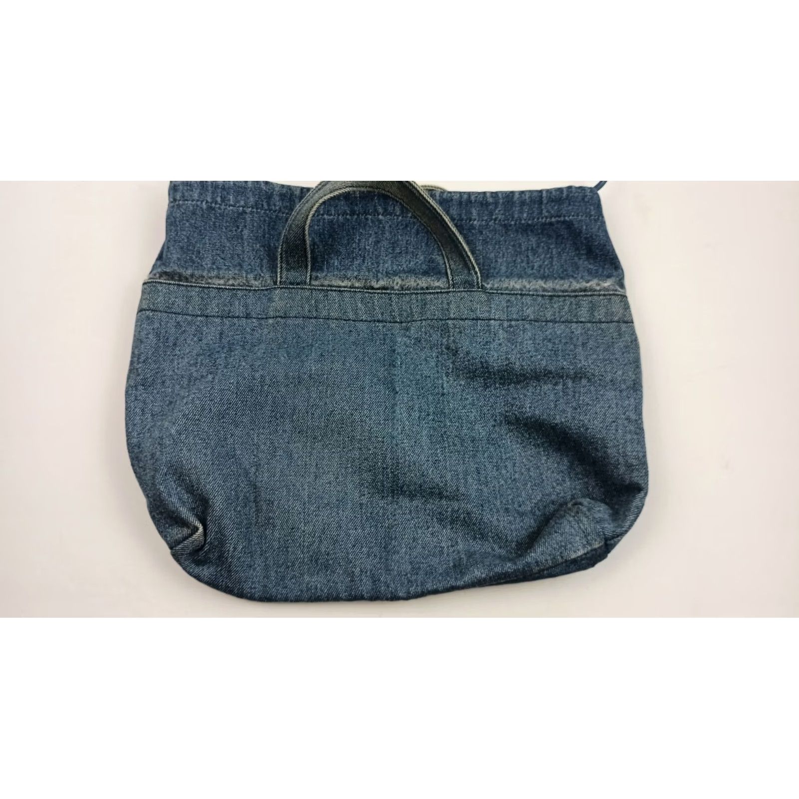 Vintage See By Chloe Denim Drawstring Satchel Handbag Purse Satchel See Chloe Blue Denim Women Bag/Handbag Womens Drawstring Bag Size ONE SIZE - 6 Thumbnail