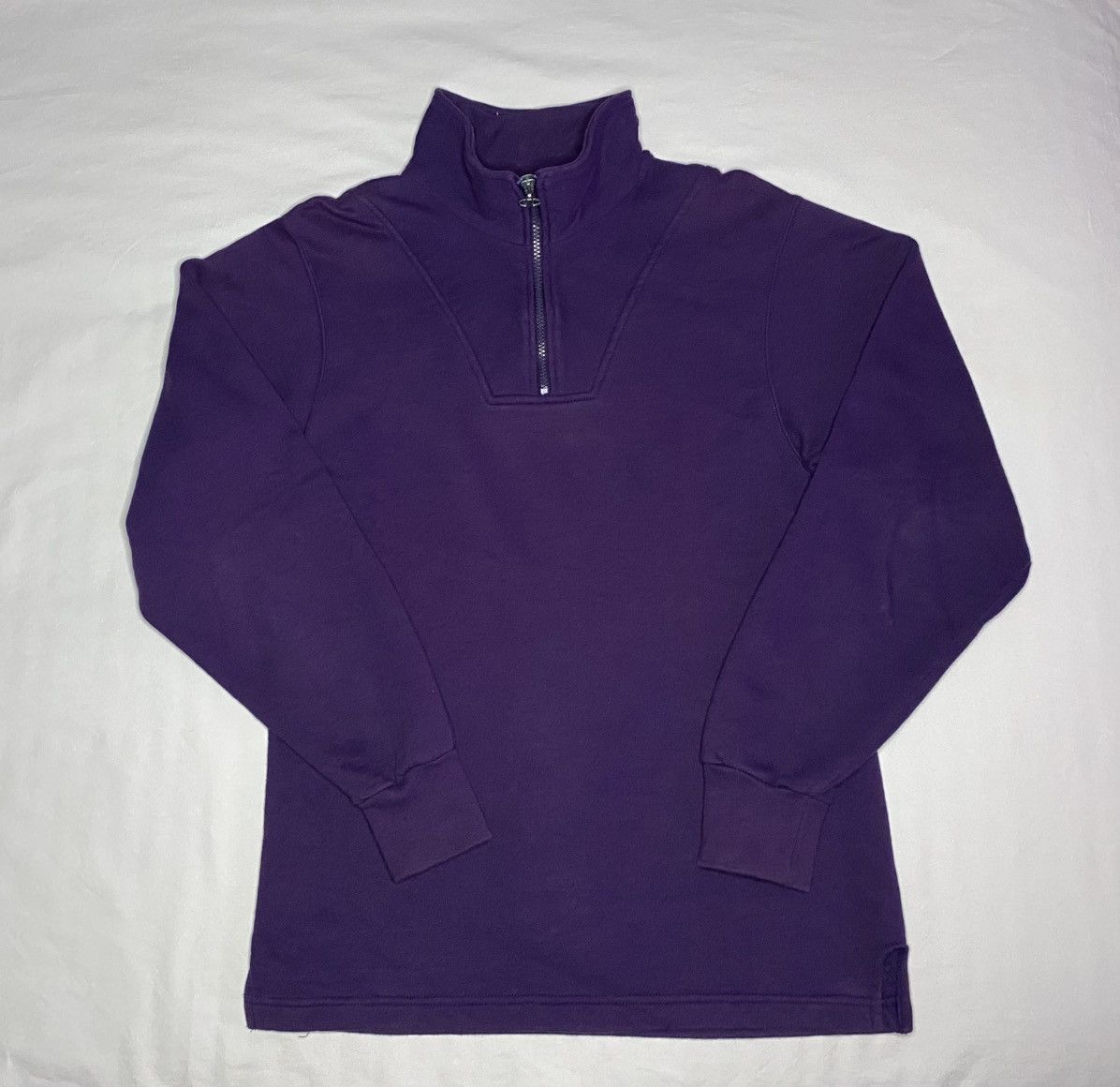 Champion VTG 90s Champion 1/4-Zip Sweatshirt Purple Made in USA Size US S / EU 44-46 / 1 - 4 Thumbnail