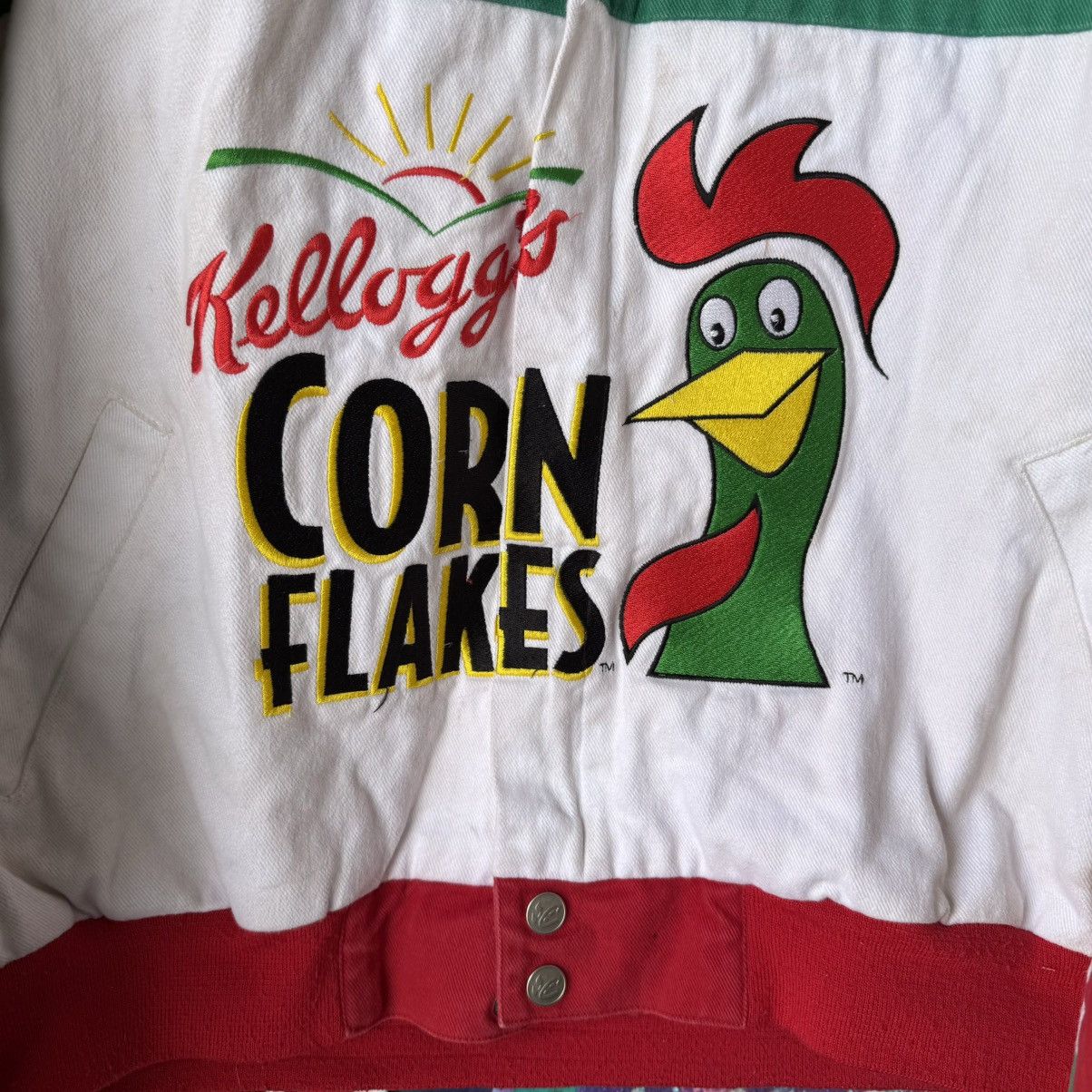 NASCAR × Vintage 90s RACING JACKET TERRY LABONTE KELLOGGS CEREAL NASCAR Size US L / EU 52-54 / 3 - 3 Thumbnail