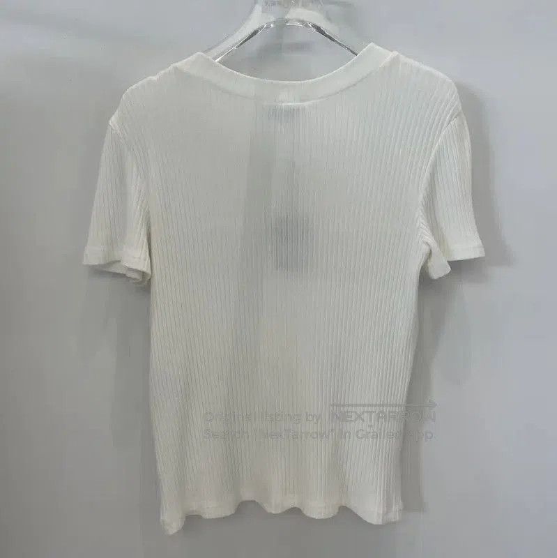 Chanel Chanel White Wool Blend T-Shirt . Size S / US 4 / IT 40 - 2 Thumbnail