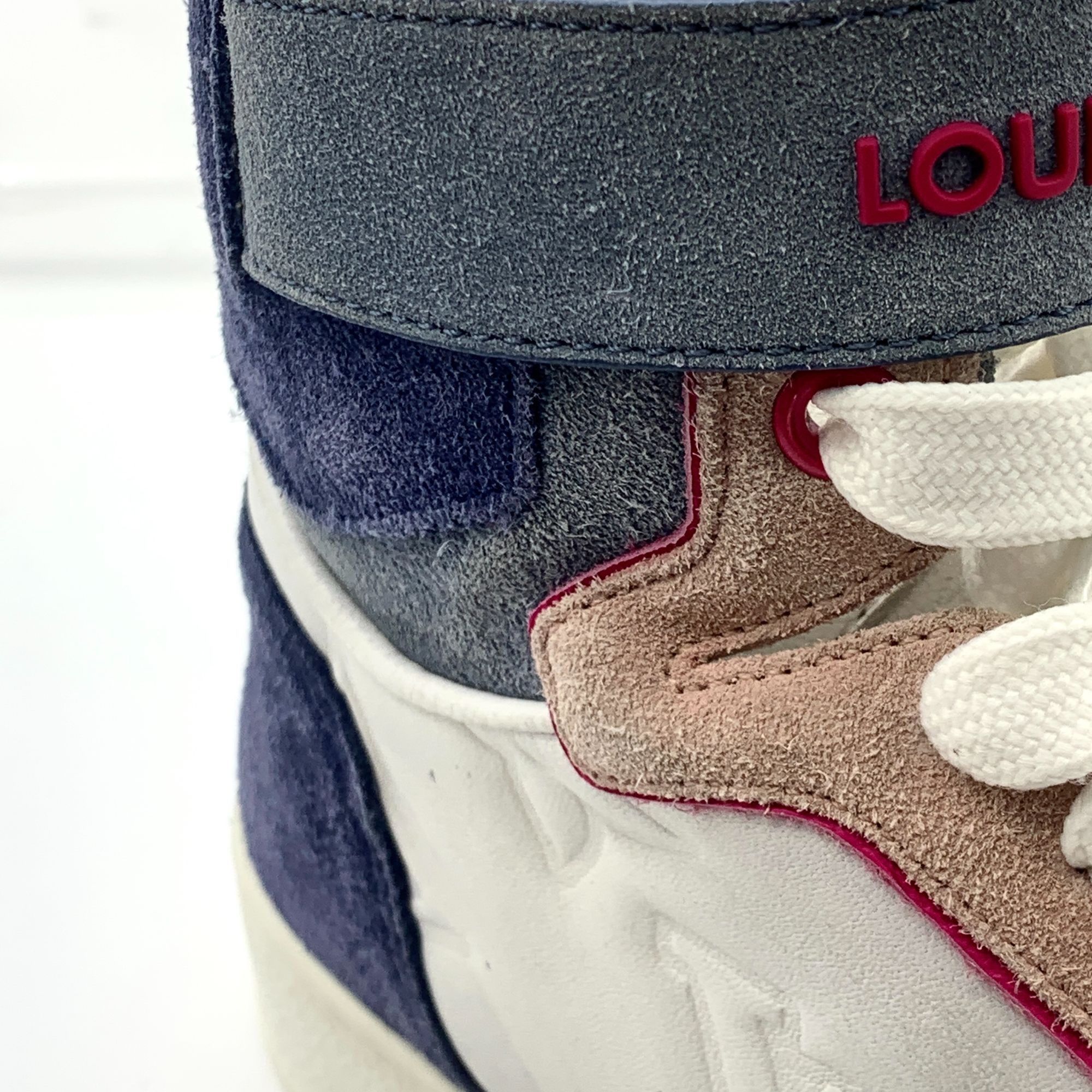 Louis Vuitton Louis Vuitton Colorblock Logo Lace-Up High-Top Sneakers (Siz Size US 6 / IT 36 - 3 Thumbnail