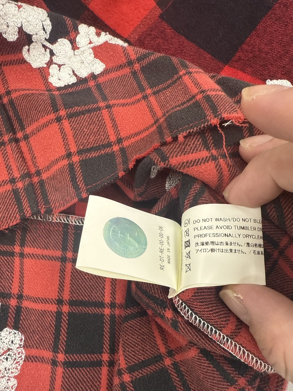 DENIM TEARS × READYMADE ReadyMade Denim Tears Check Shirt "Red" Size US S / EU 44-46 / 1 - 4 Thumbnail