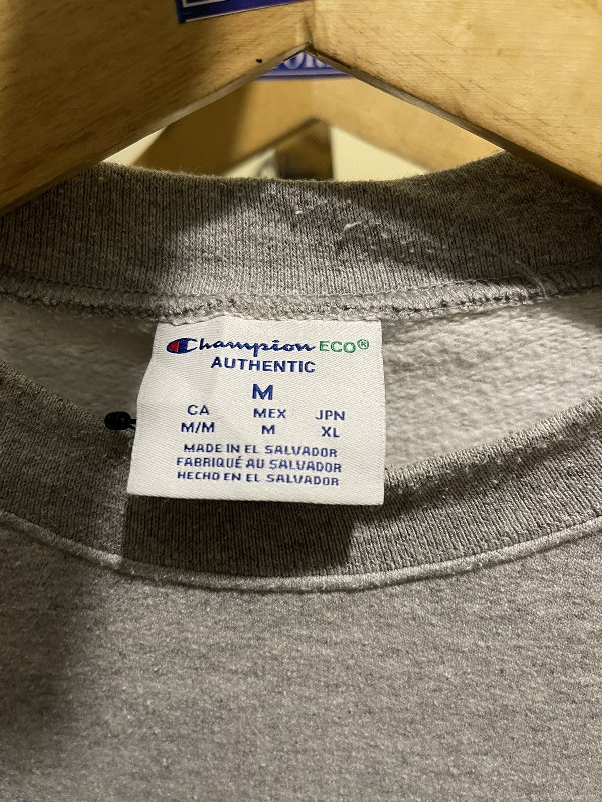 Champion Champion Eco Authentic Grey Sweatshirt - Classic Fit Size US M / EU 48-50 / 2 - 4 Thumbnail