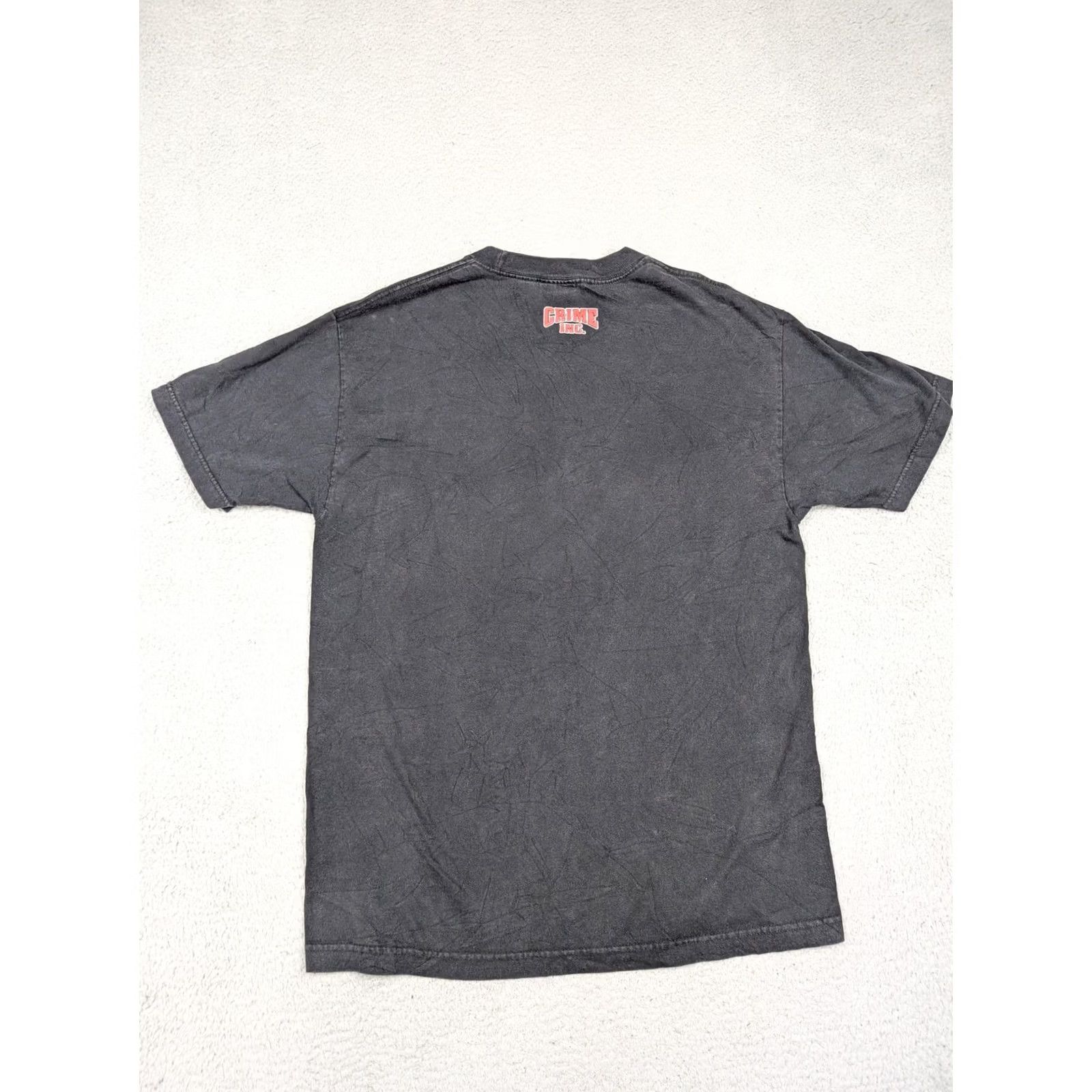 Vintage VINTAGE Crime Inc Shirt Mens Large Black Graphic 90s Cotton Made USA Short Sleeve Crew Neck Mens Size US L / EU 52-54 / 3 - 6 Thumbnail